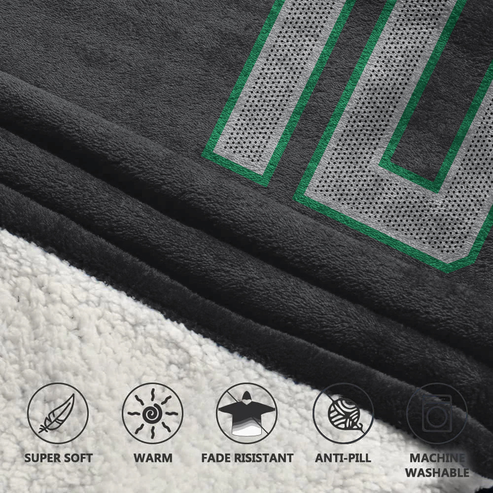Adult J.H 10 Oregon Football Unisex Blanket Hoodie