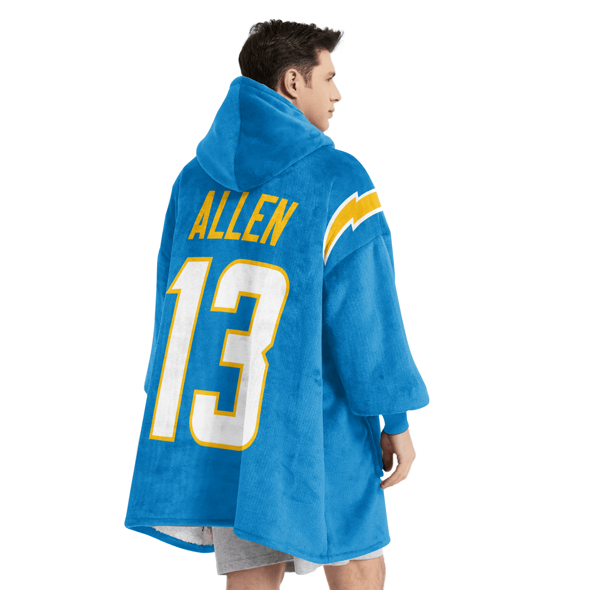 Adult 13 Los Angeles C Football Unisex Blanket Hoodie