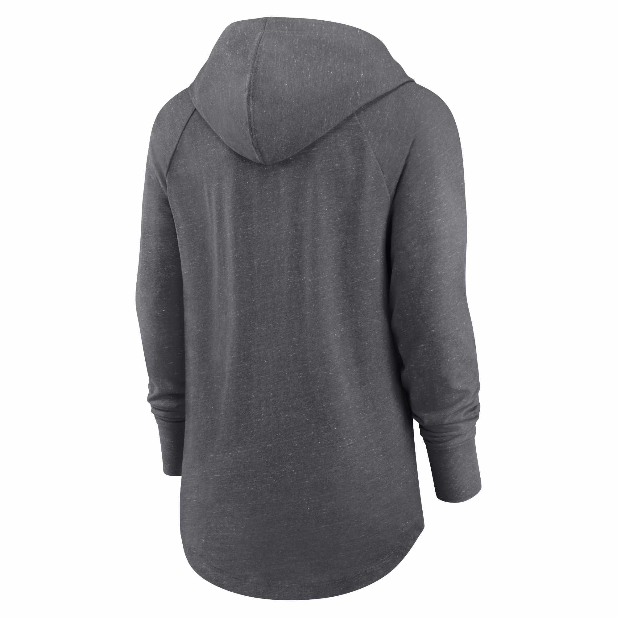 Seattle Seahawks Women's Raglan Funnel Neck Pullover Hoodie - Heather Charcoal