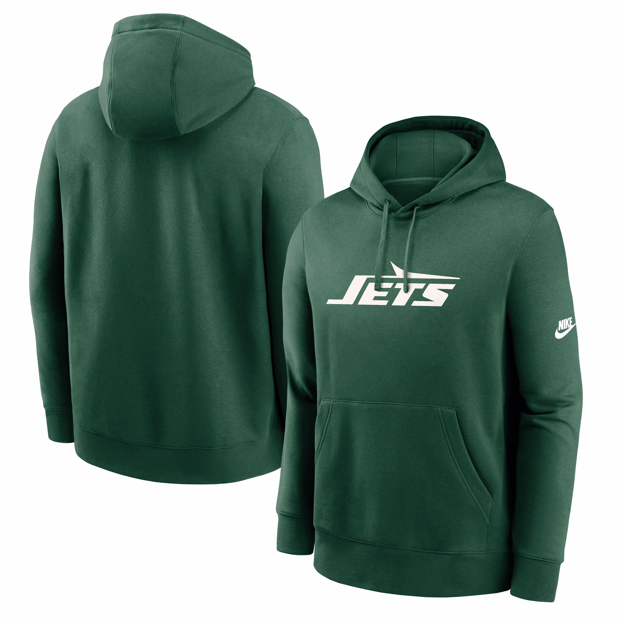 New York Jets Rewind Club Logo Pullover Hoodie - Green