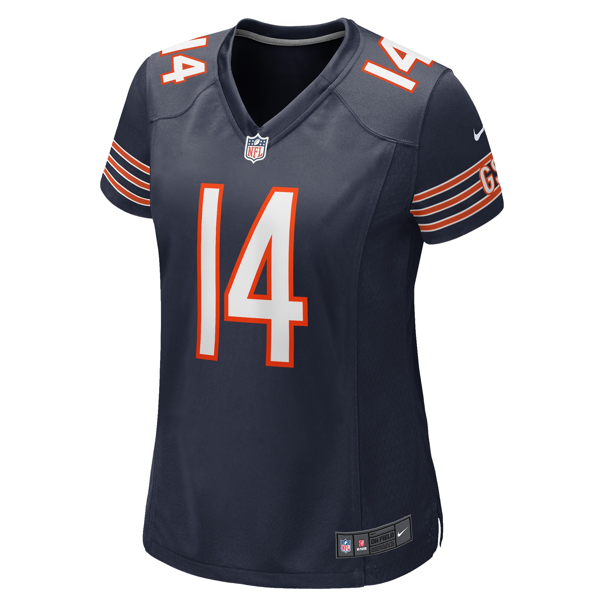 Nathan Peterman Chicago Bears  Women's Game Player Jersey - Navy