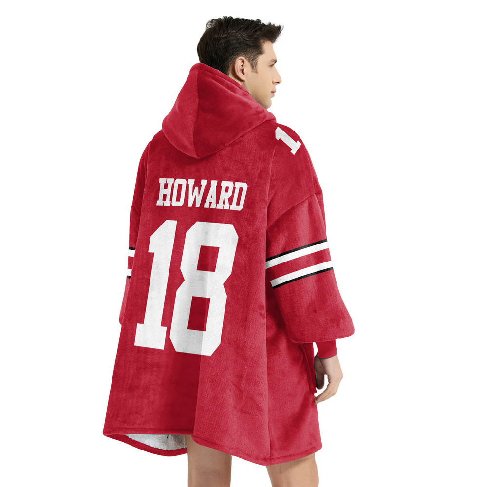 Adult 18 Ohio State Football Unisex Blanket Hoodie
