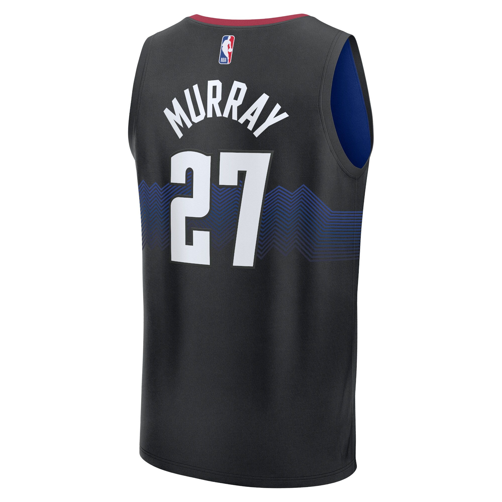 Unisex Denver Nuggets Jamal Murray  Black 2023/24 Fast Break Jersey - City Edition