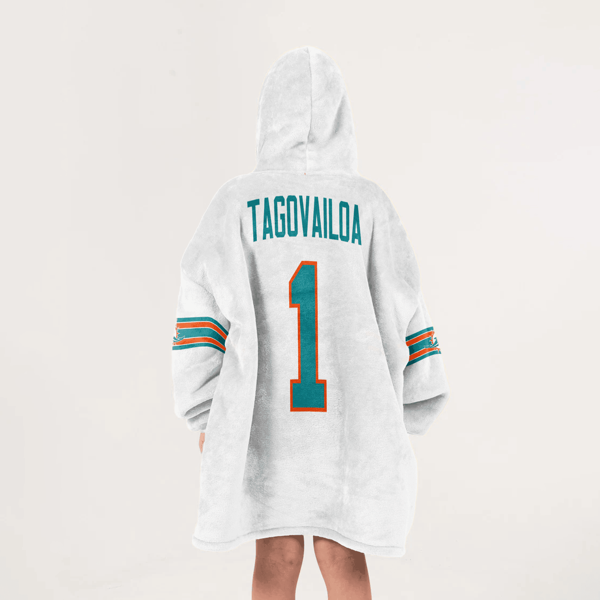 Kid 1 Miami Football Unisex Blanket Hoodie