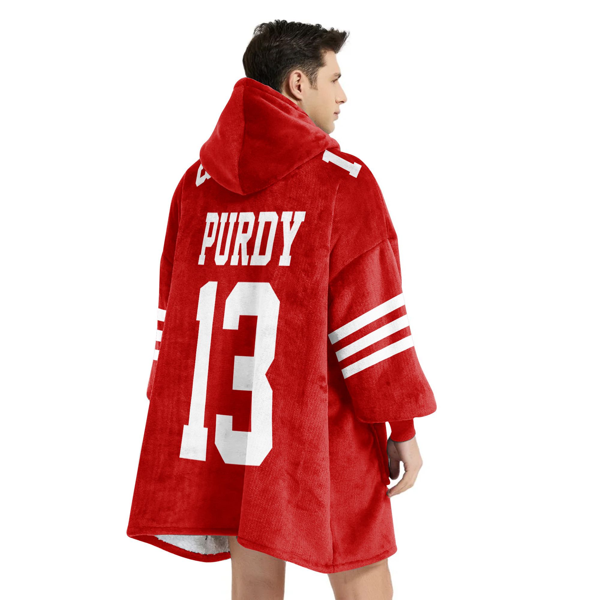 Adult 13 San Francisco 49ers Football Unisex Blanket Hoodie