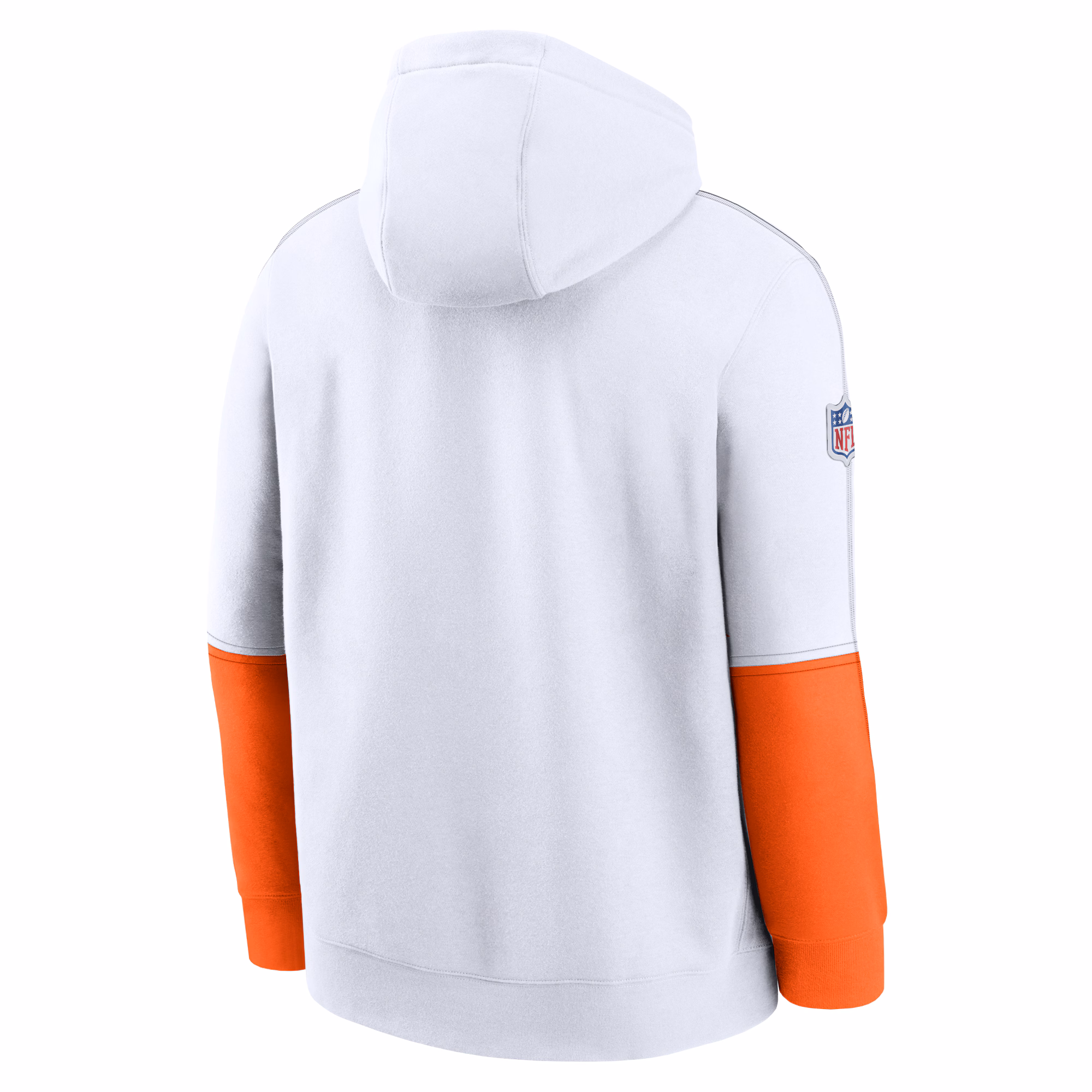 Cleveland Browns  Throwback Logo Club Tri-Blend Pullover Hoodie - White