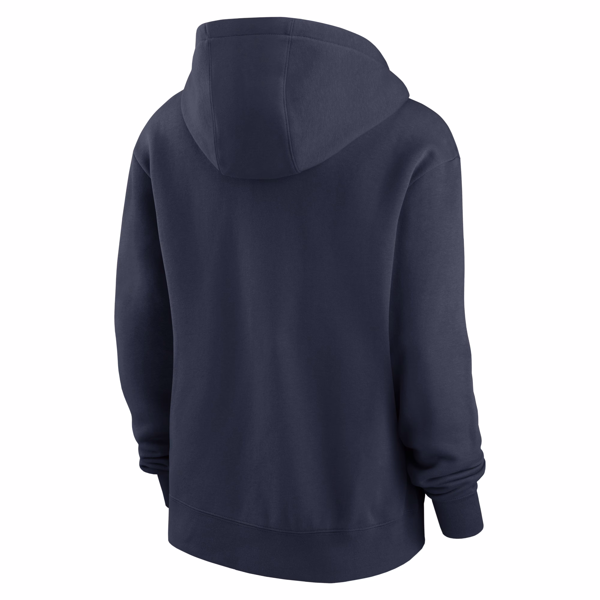 Chicago Bears Women's Wordmark Club Fleece Pullover Hoodie - Navy