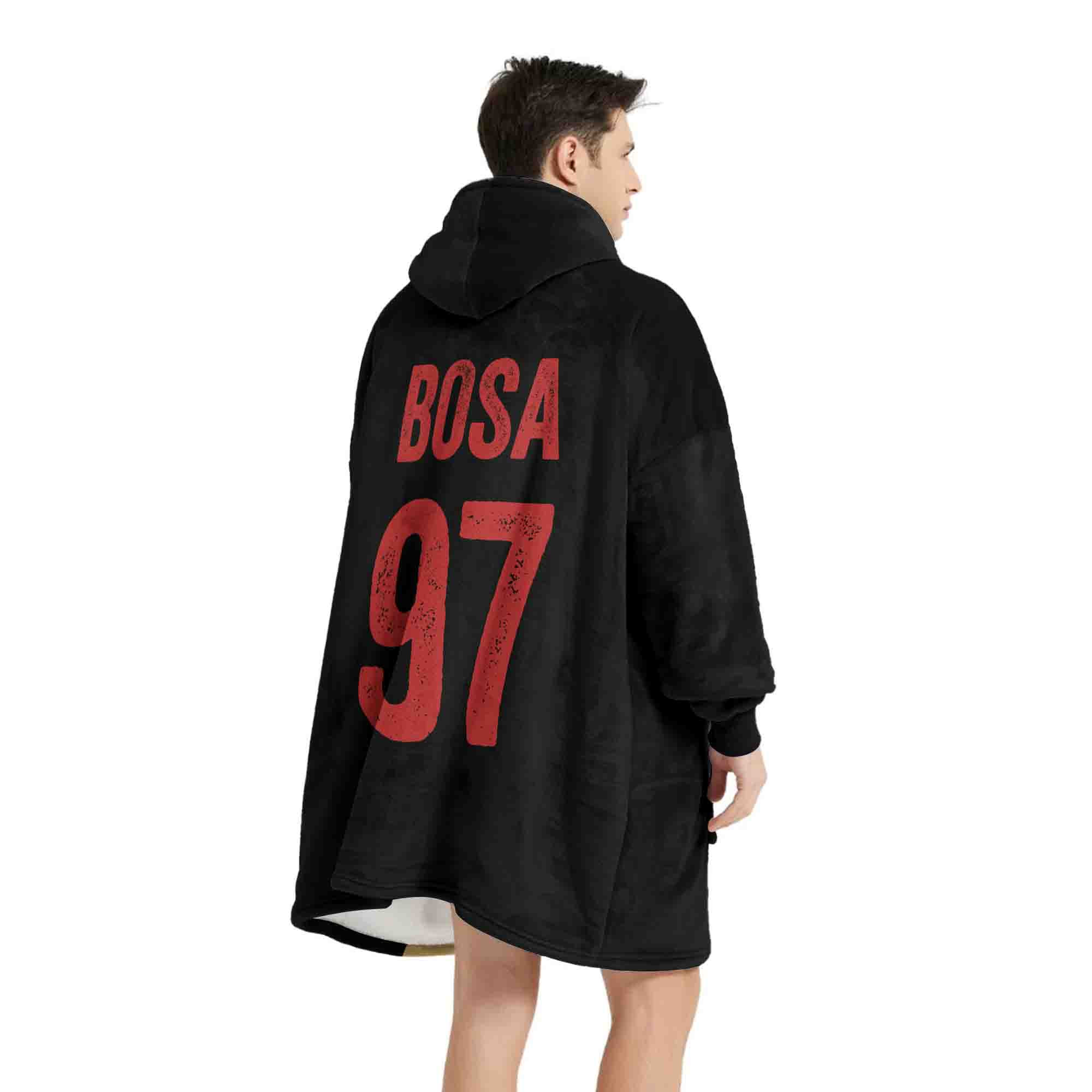 Adult Big Nick Energy San Francisco 49ers Football Unisex Blanket Hoodie