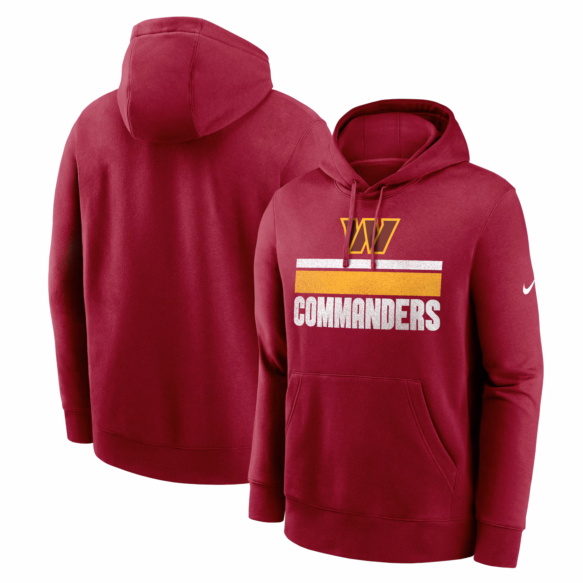 Washington Commanders Club Fleece Pullover Hoodie - Burgundy
