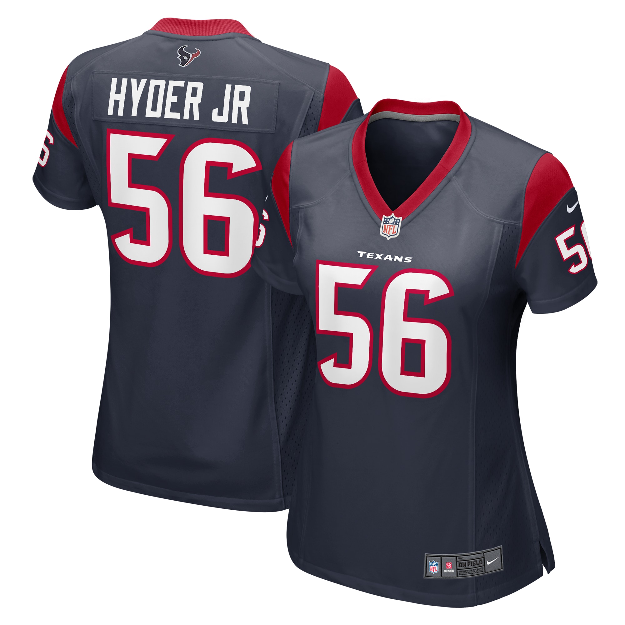 Kerry Hyder Jr. Houston Texans Women's  Game Jersey -  Navy