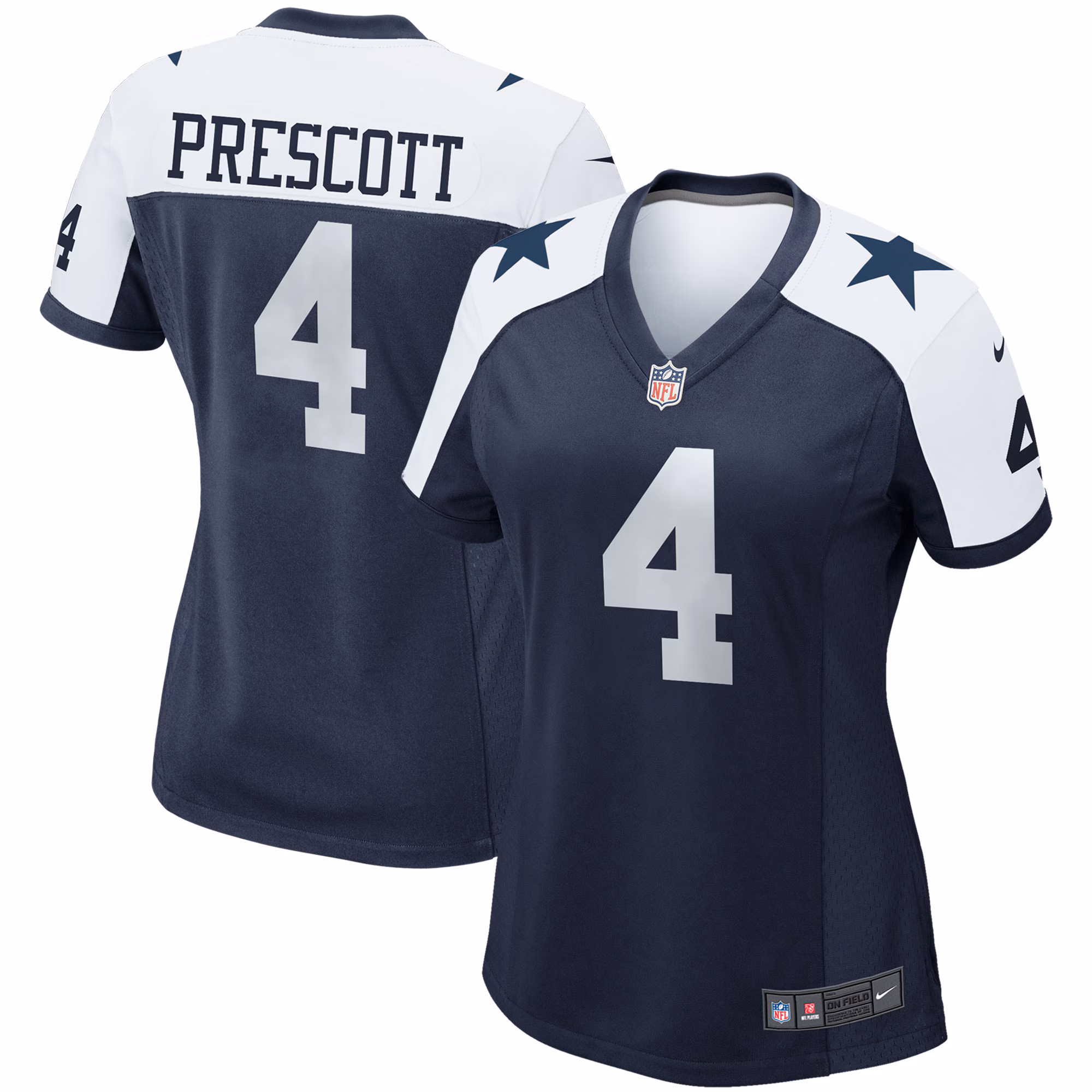 Dak Prescott Dallas Cowboys Women's Team Game Jersey - White