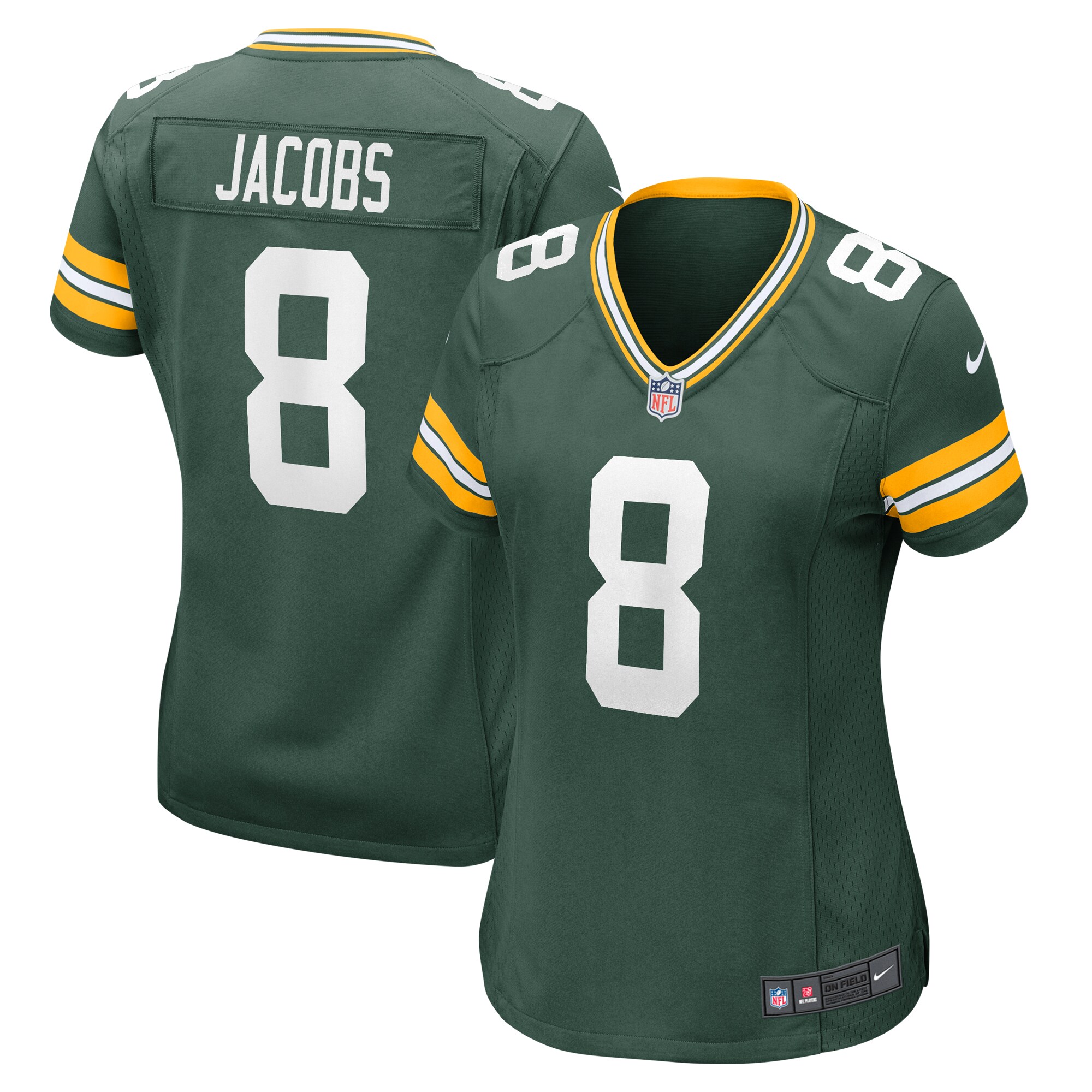 Josh Jacobs Green Bay Packers Women's Team Game Jersey -  Green
