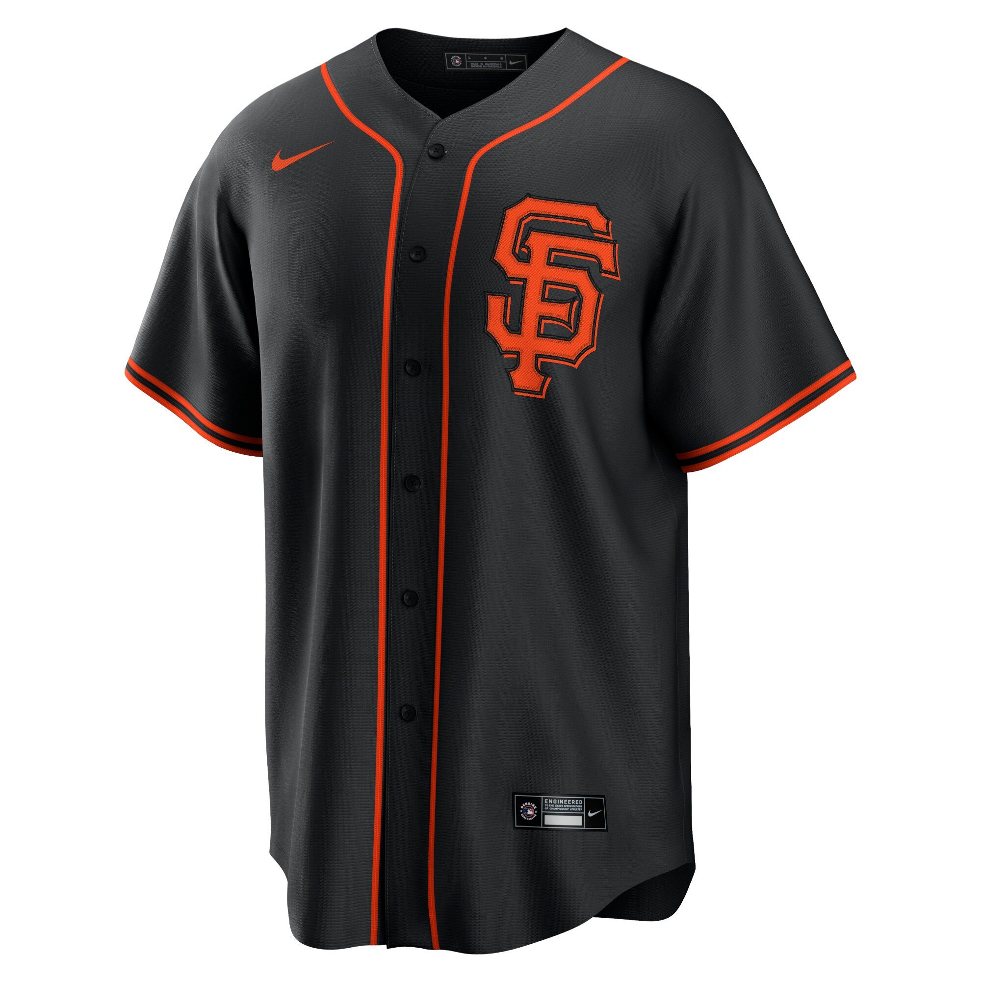 Men's San Francisco Giants Mike Yastrzemski  Black Alternate Replica Player Name Jersey