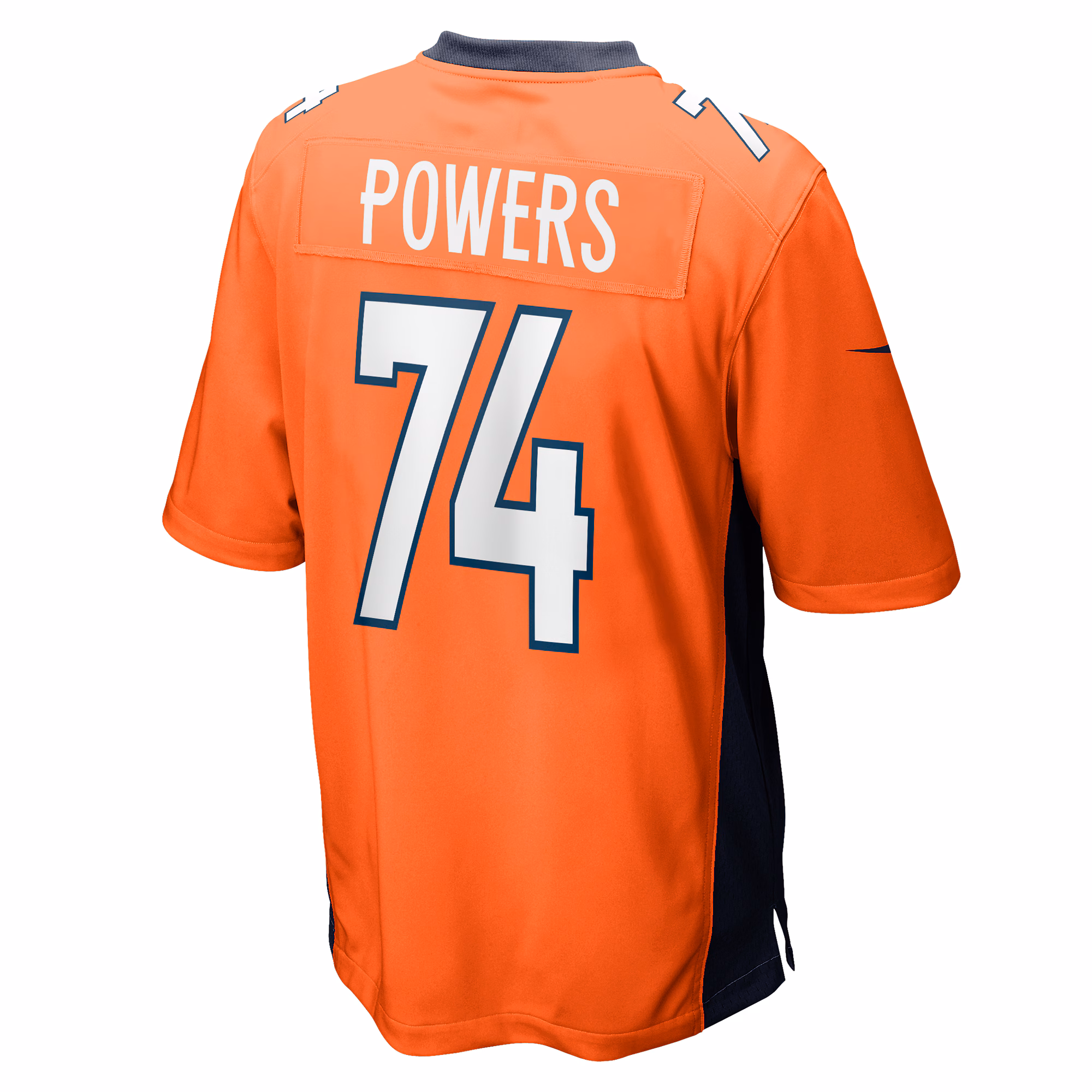Ben Powers Denver Broncos Game Player Jersey - Orange