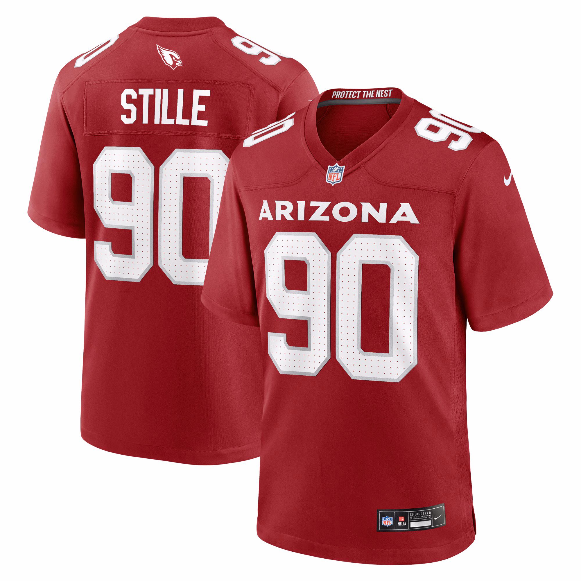 Ben Stille Arizona Cardinals Team Game Jersey -  Cardinal