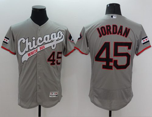 Chicago White sox #45 Michael  Grey Flexbase Collection Cooperstown Stitched MLB Jersey