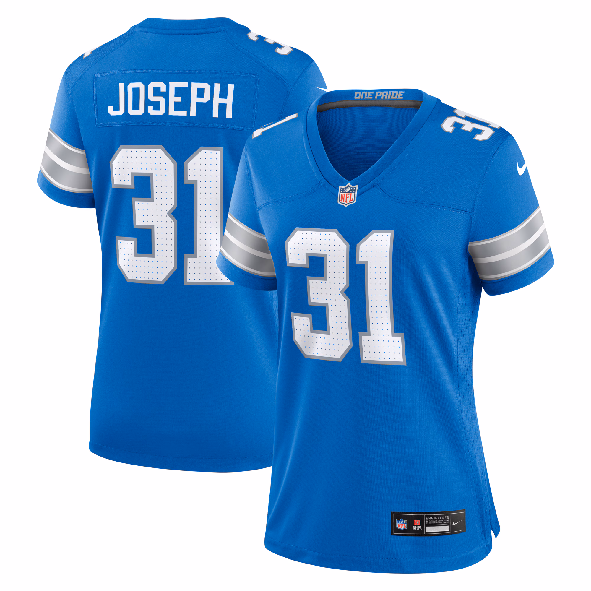 Kerby Joseph Detroit Lions Women's Team Game Jersey -  Blue