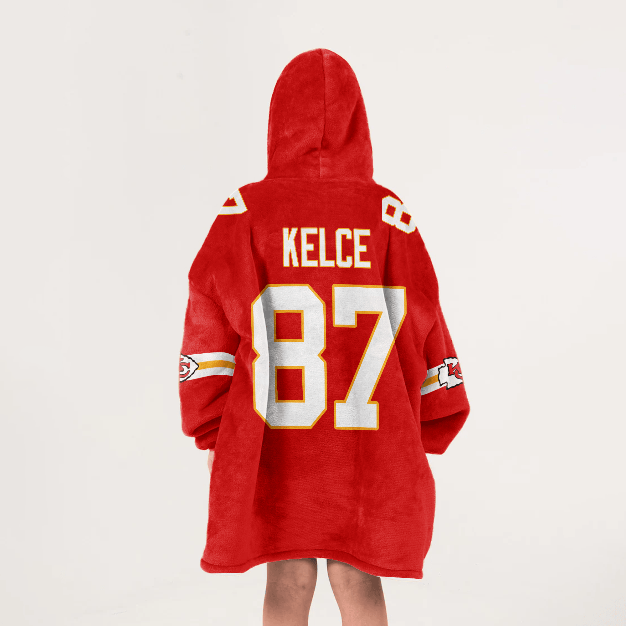 Kid T.K 87 Captain Kansas City Football Unisex Blanket Hoodie