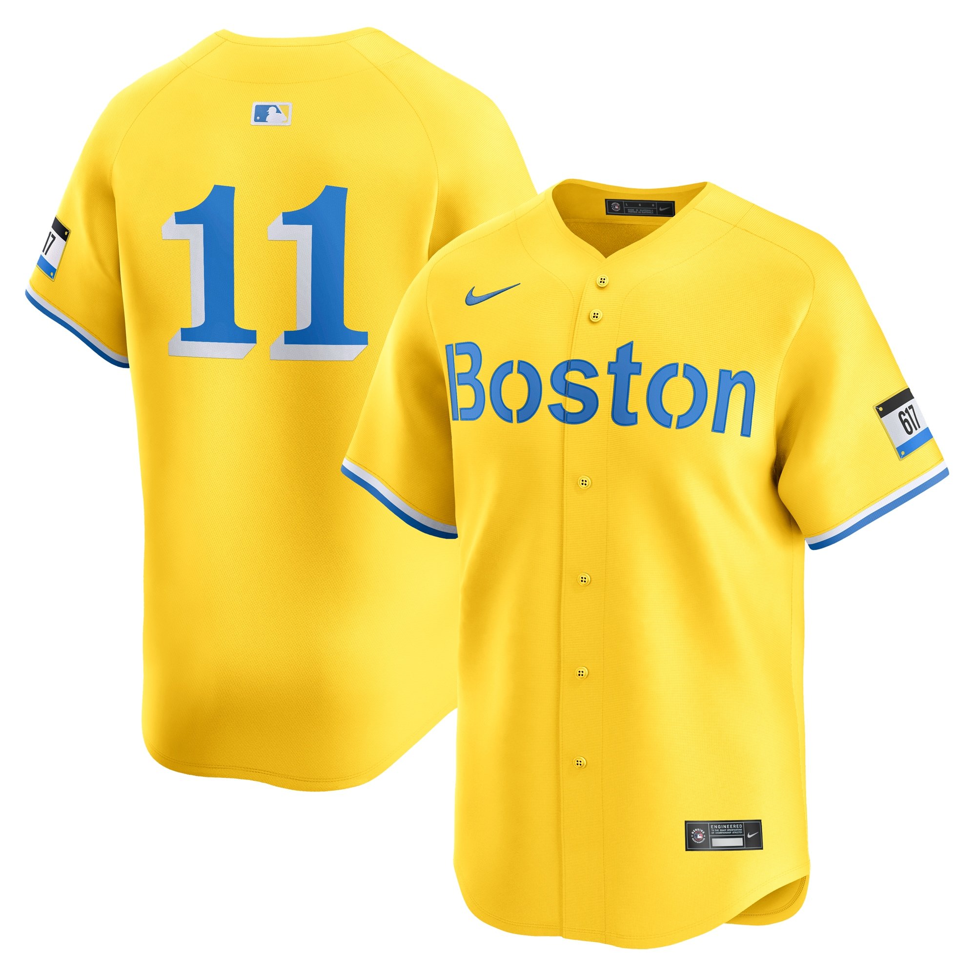 Men's Boston Red Sox Rafael Devers  Gold City Connect Limited Player Jersey