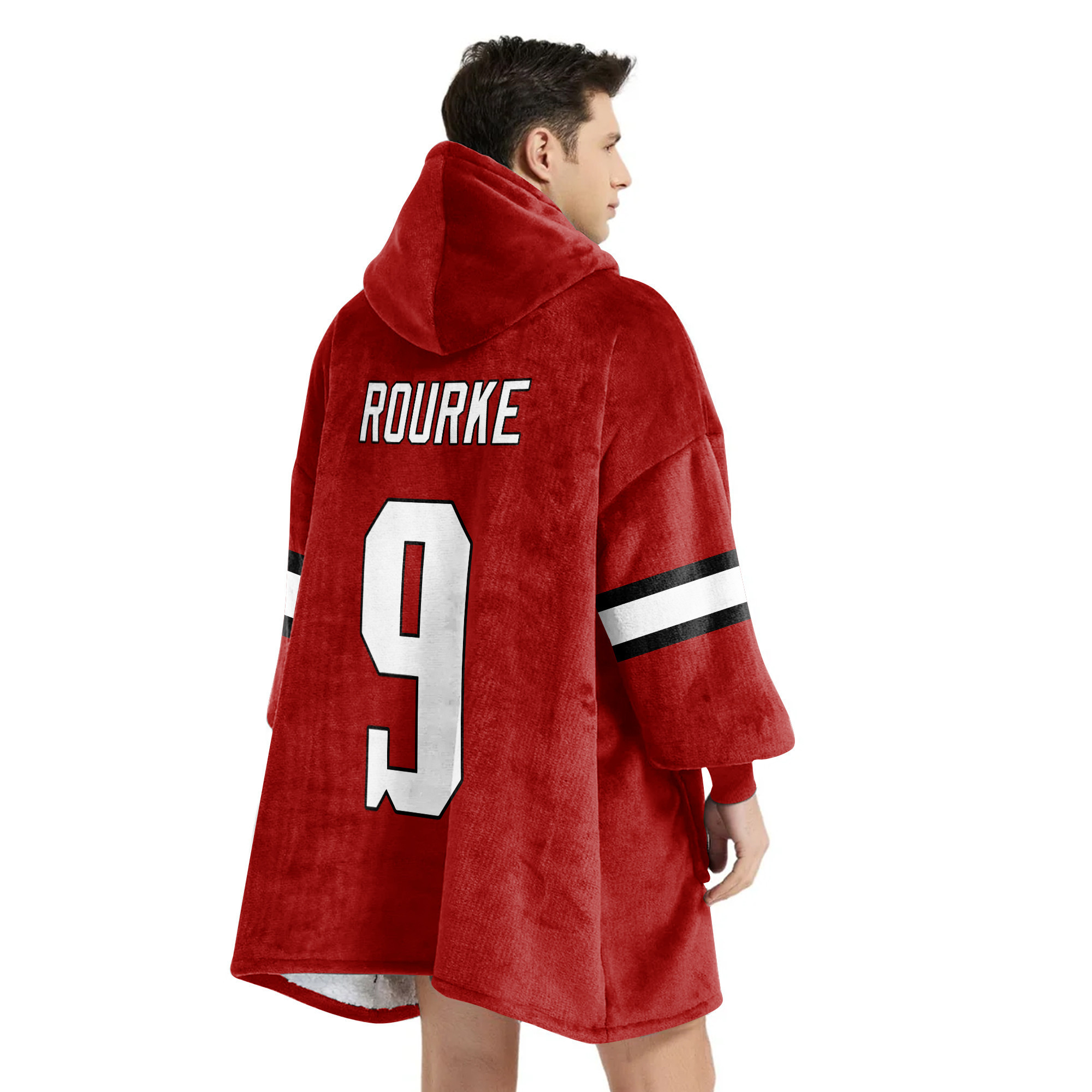 Adult #9 Indiana Football Unisex Blanket Hoodie