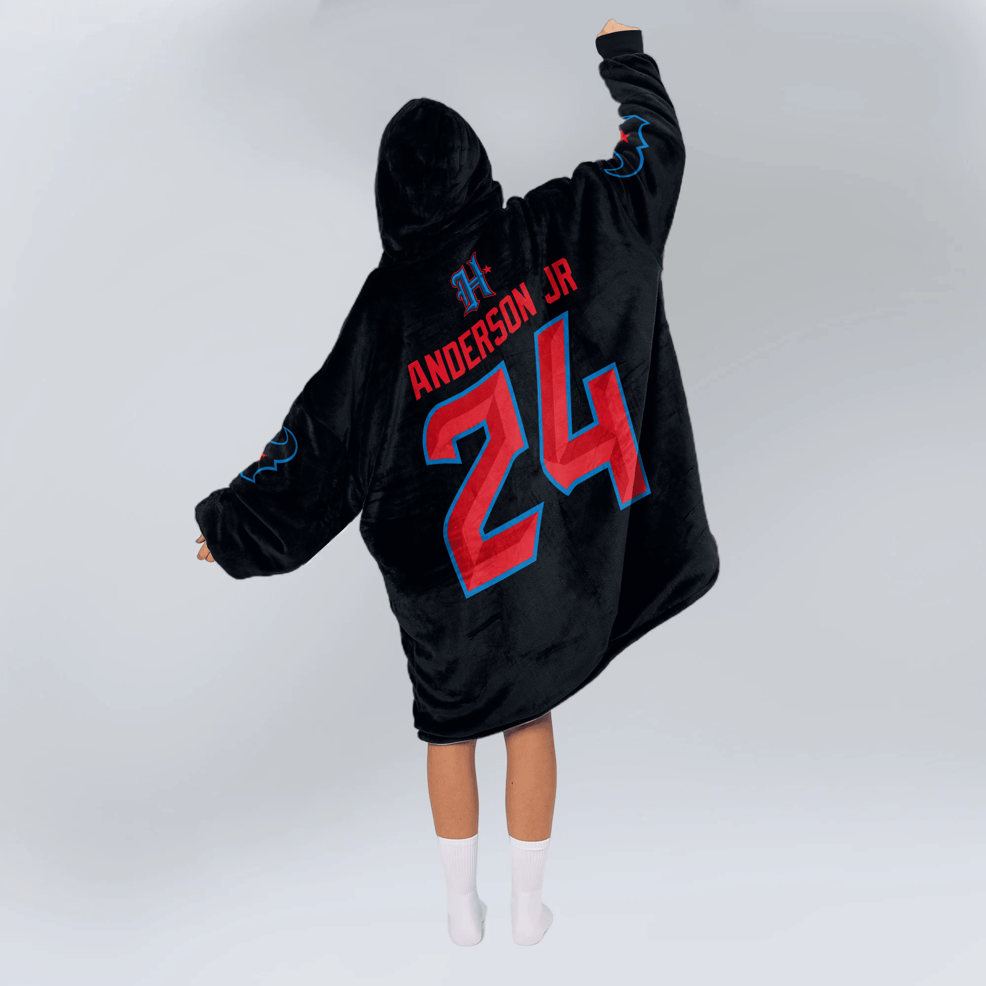 Adult D.S 24 Houston Football Unisex Blanket Hoodie