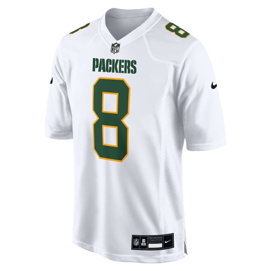 Green Bay Packers #8 Josh Jacobs White Fashion Game Jersey