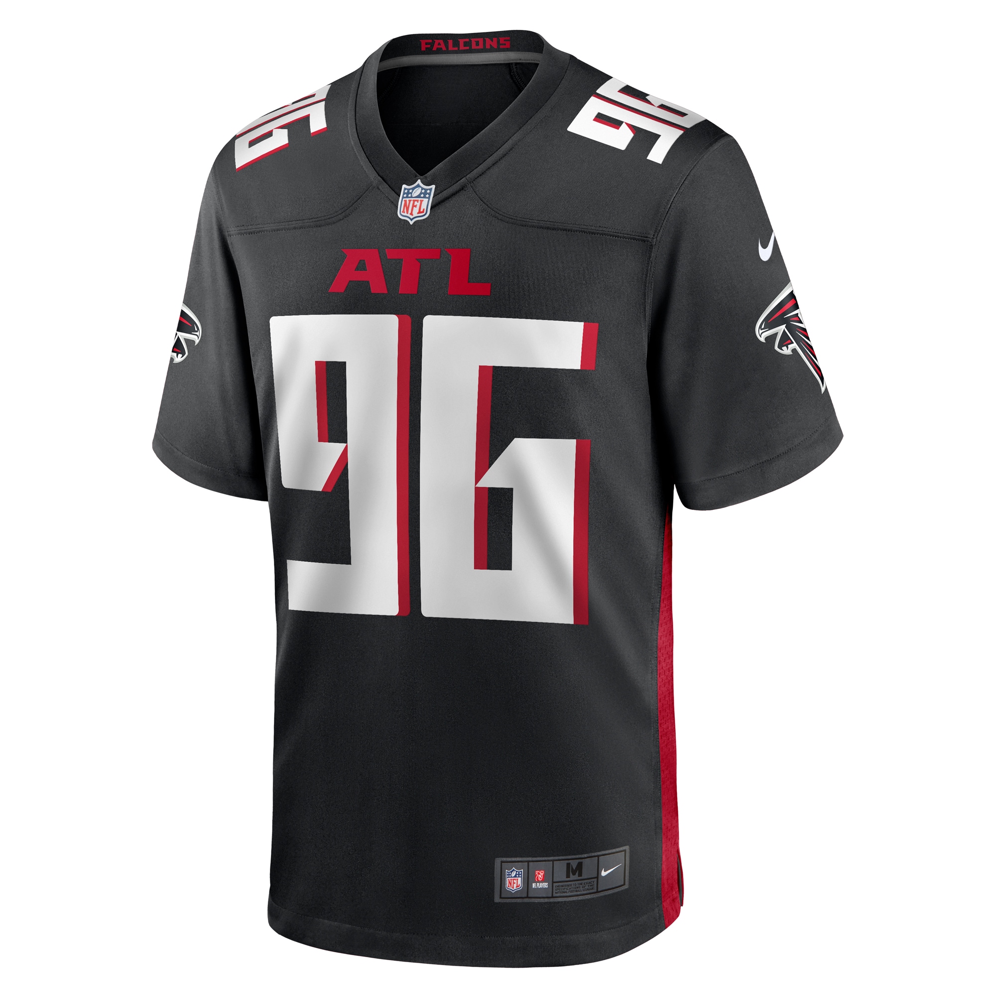 Zach Harrison Atlanta Falcons Team Game Jersey -  Black