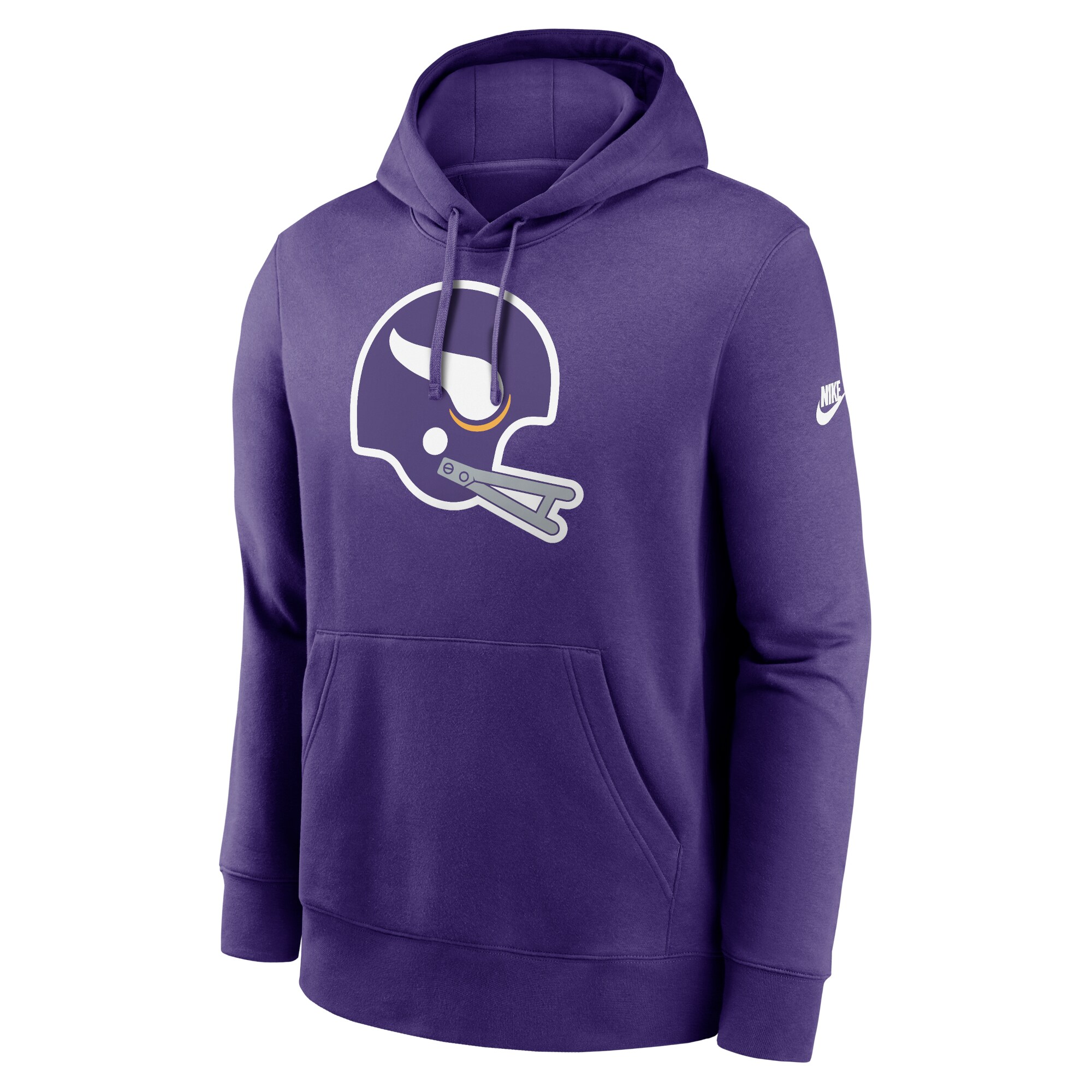 Minnesota Vikings Rewind Club Logo Pullover Hoodie - Purple