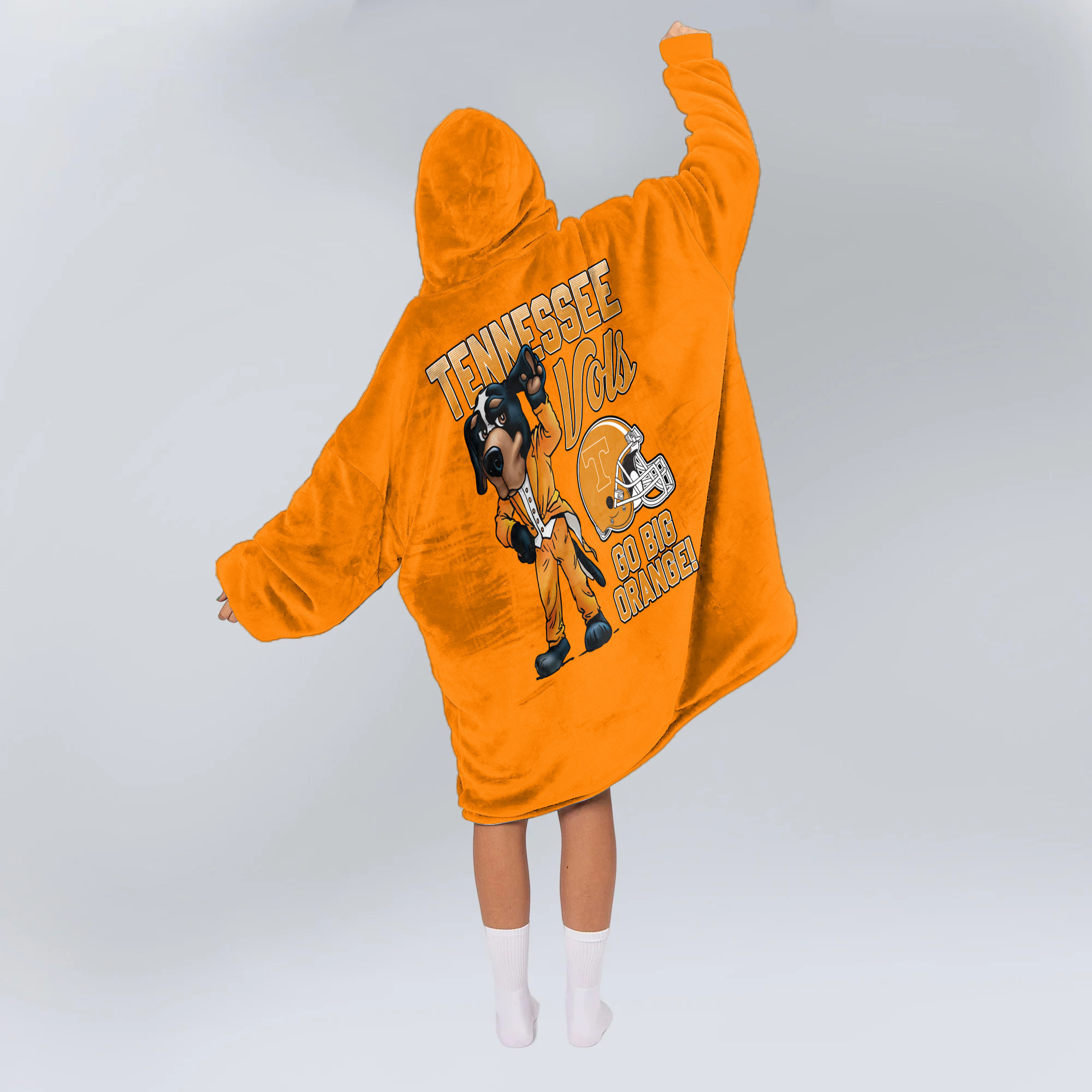 Adult Tennessee Football Unisex Blanket Hoodie