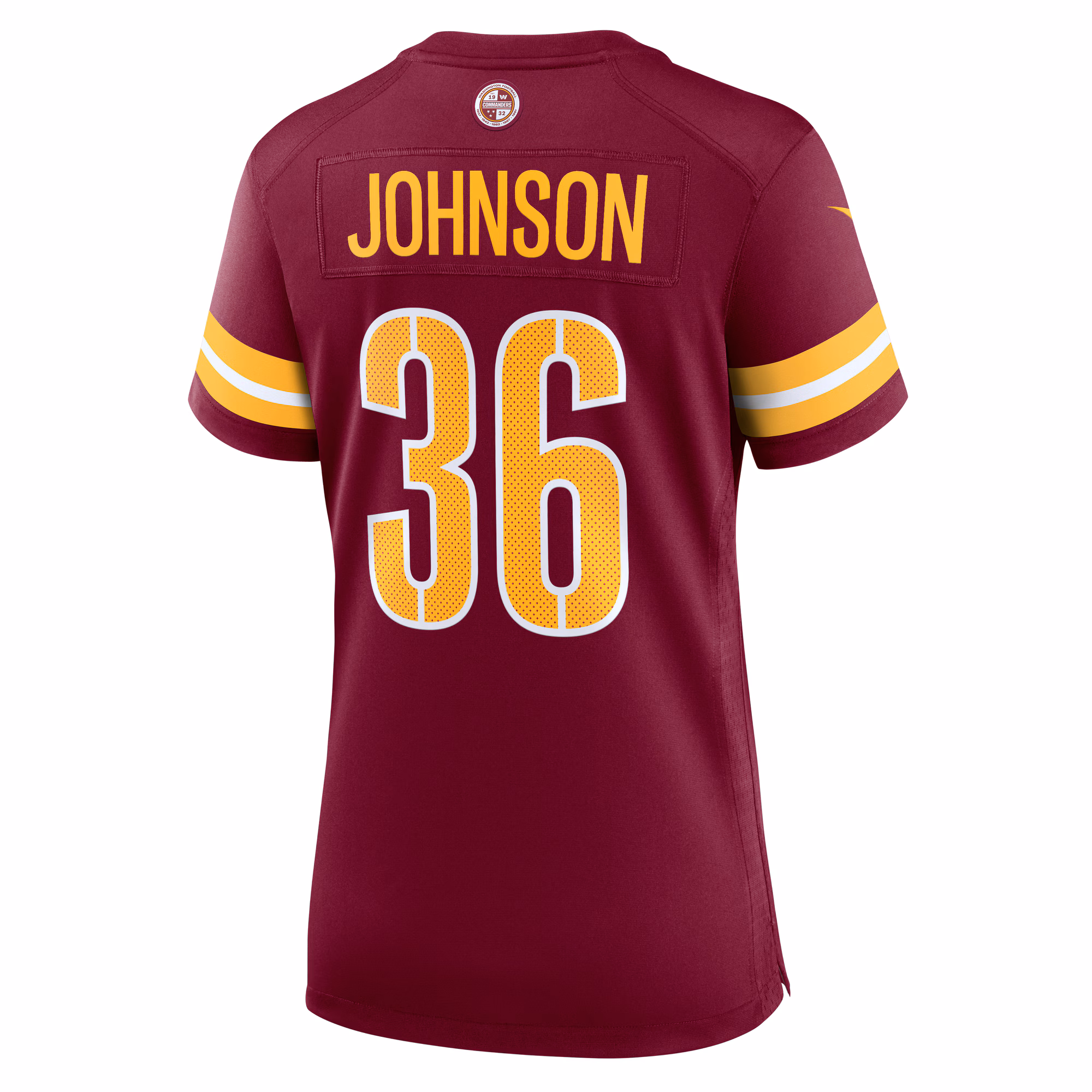 Danny Johnson Washington Commanders Women's  Game Jersey -  Burgundy