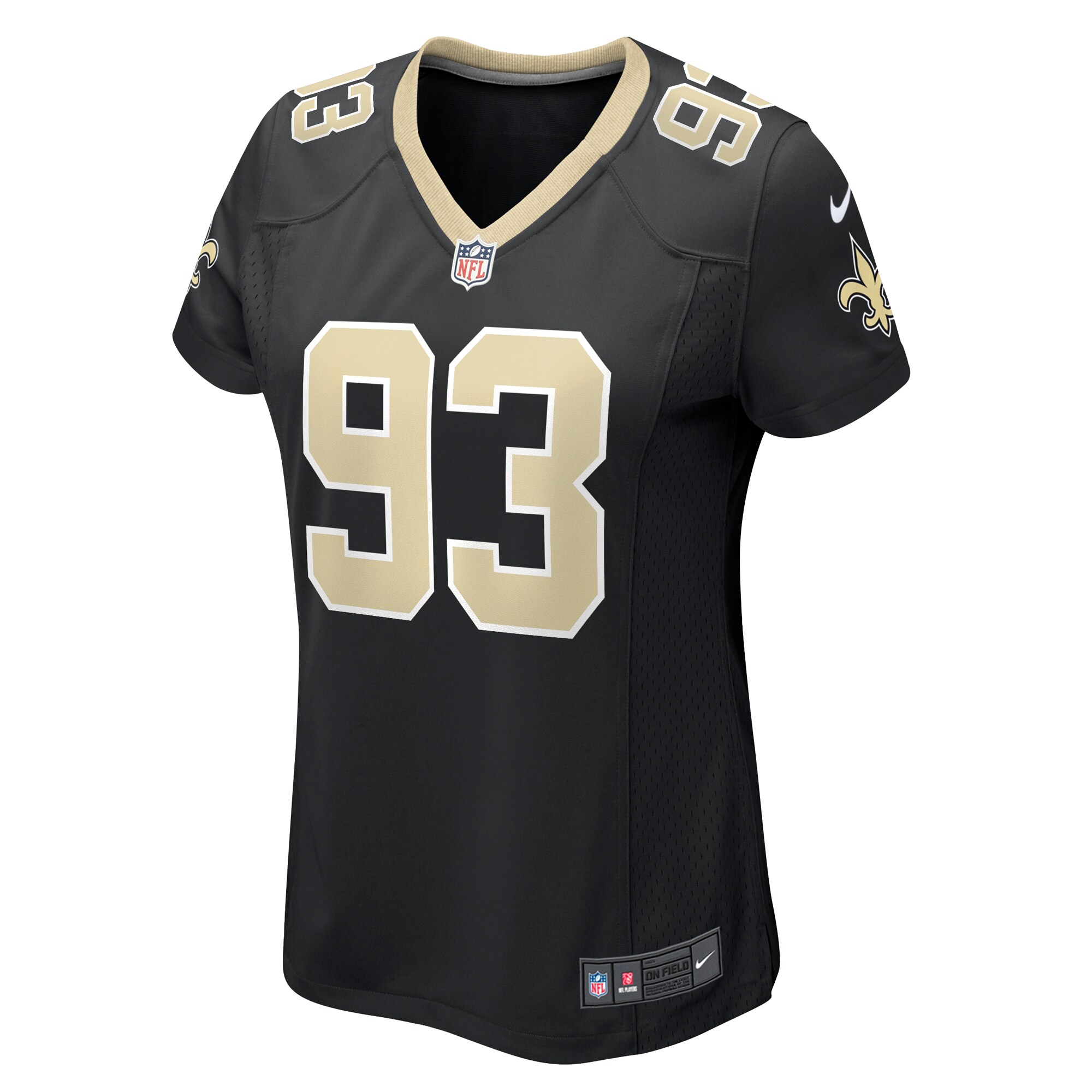 Nathan Shepherd New Orleans Saints Women's Game Jersey - Black