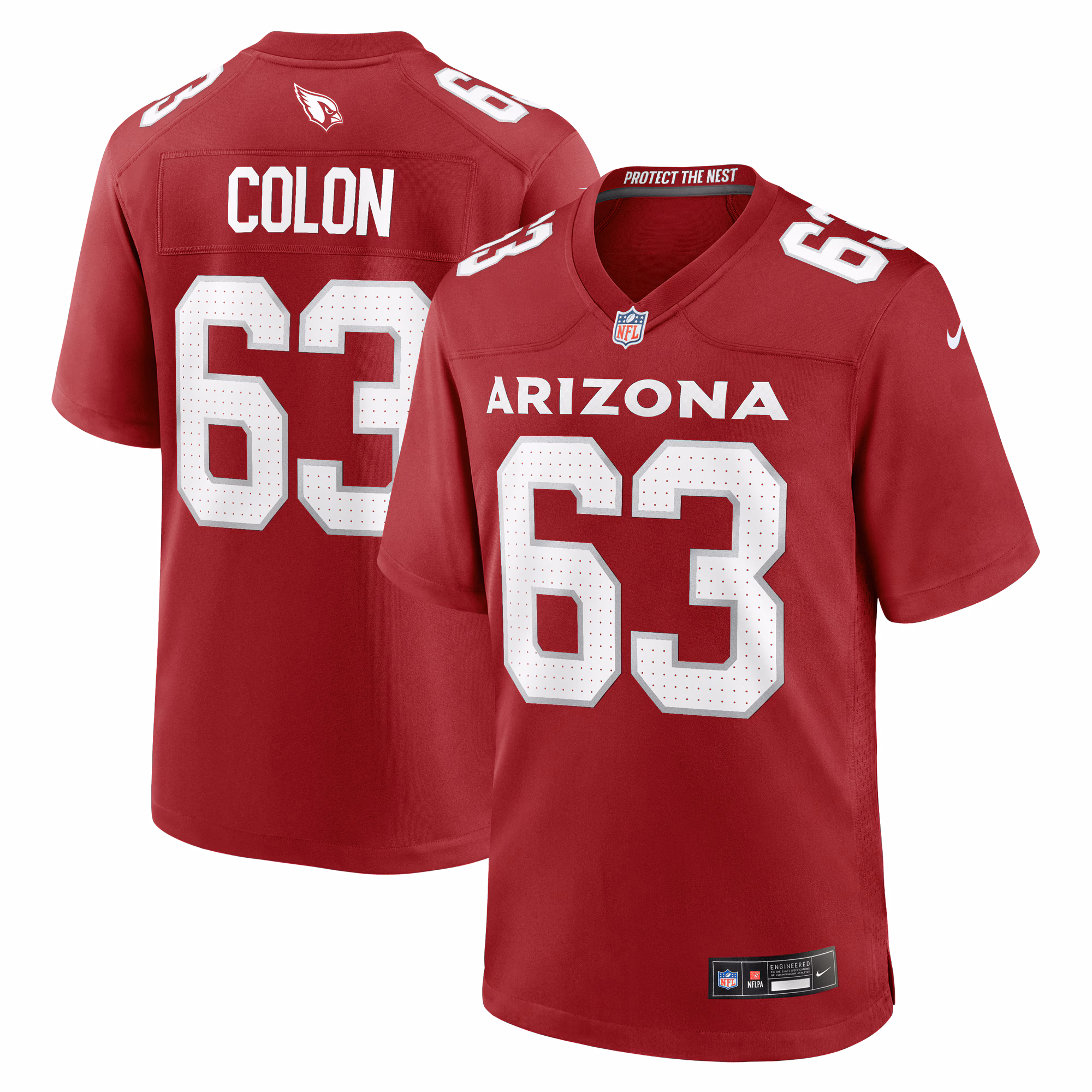 Trystan Colon Arizona Cardinals Team Game Jersey -  Cardinal