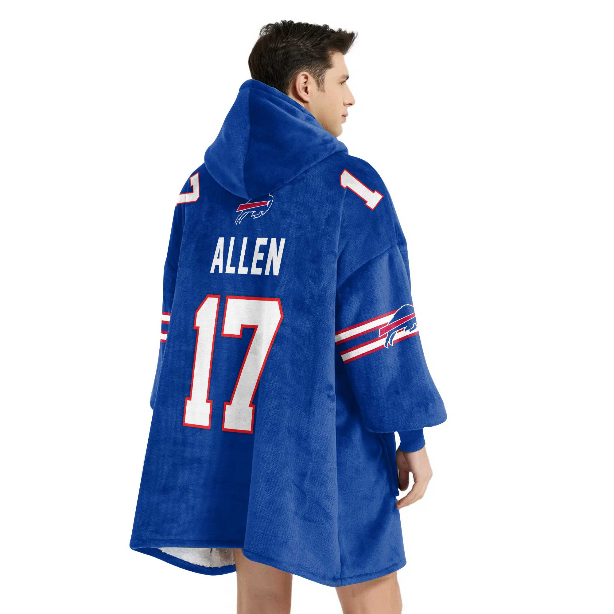 Adult Mafia 17 Buffalo Football Unisex Blanket Hoodie