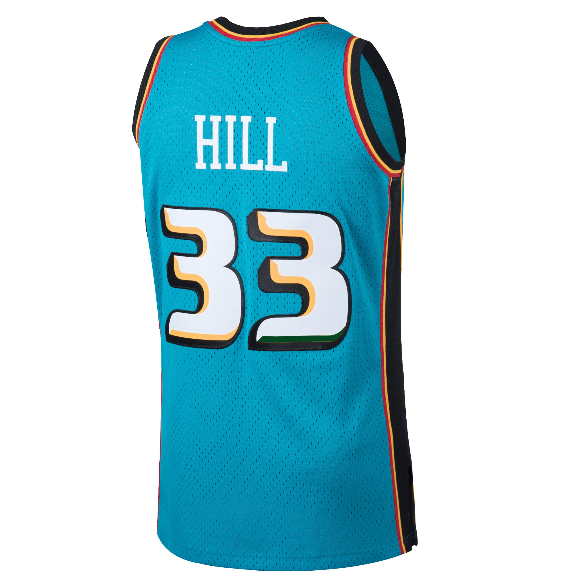 Grant Hill Detroit Pistons Mitchell & Ness 1998-99 Hardwood Classics Swingman Jersey - Teal