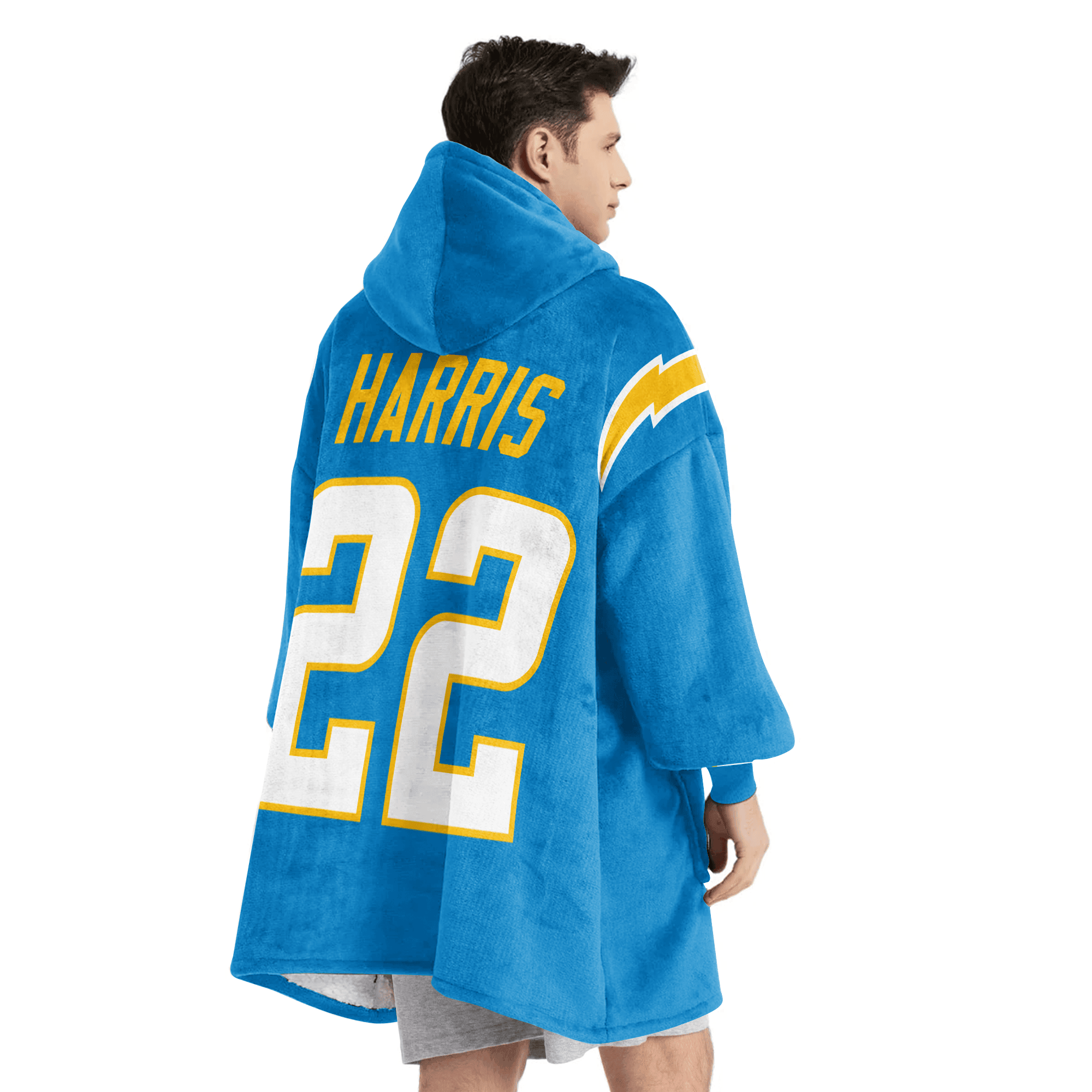 Adult 22 Los Angeles C Football Unisex Blanket Hoodie
