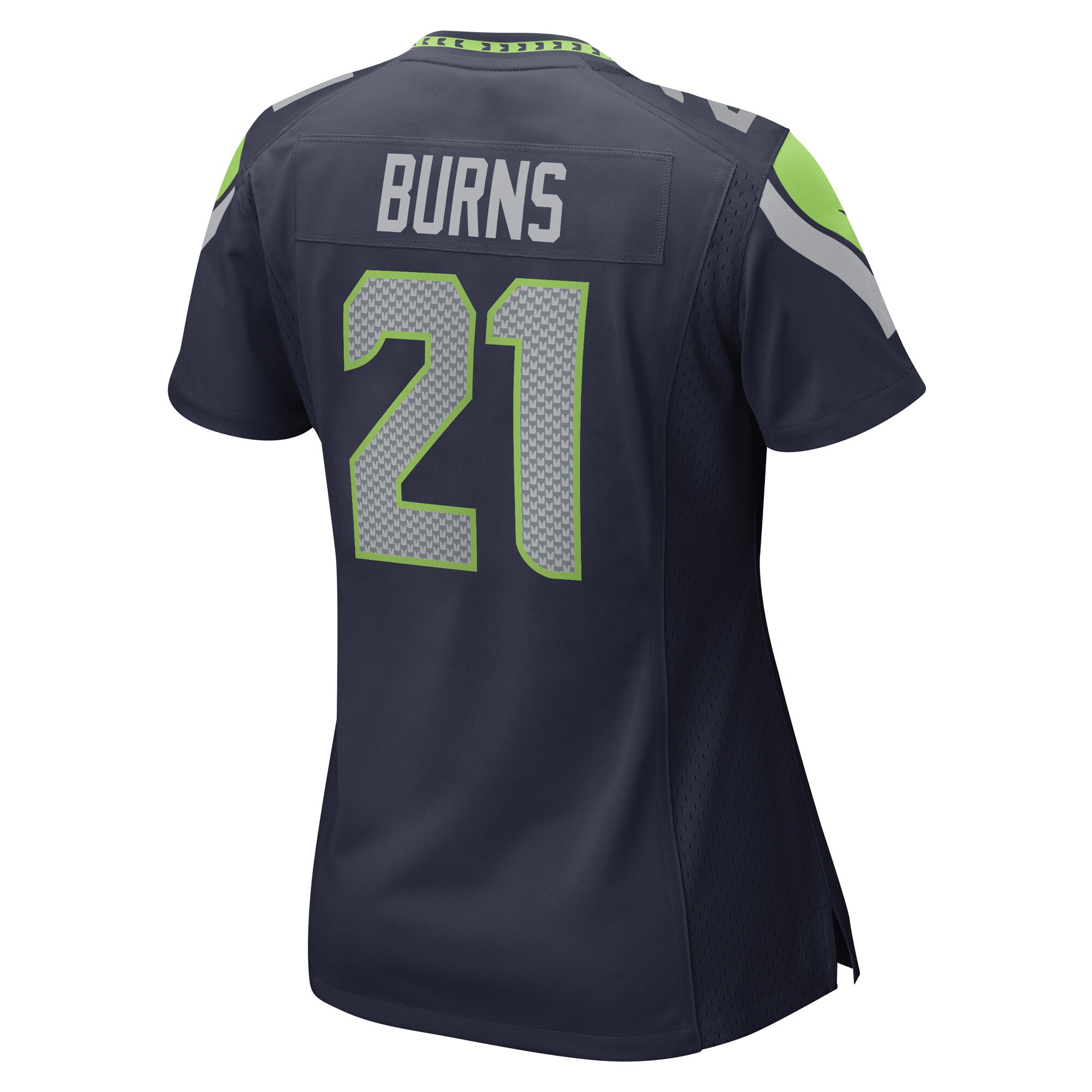 Artie Burns Seattle Seahawks  Women's Game Player Jersey - College Navy