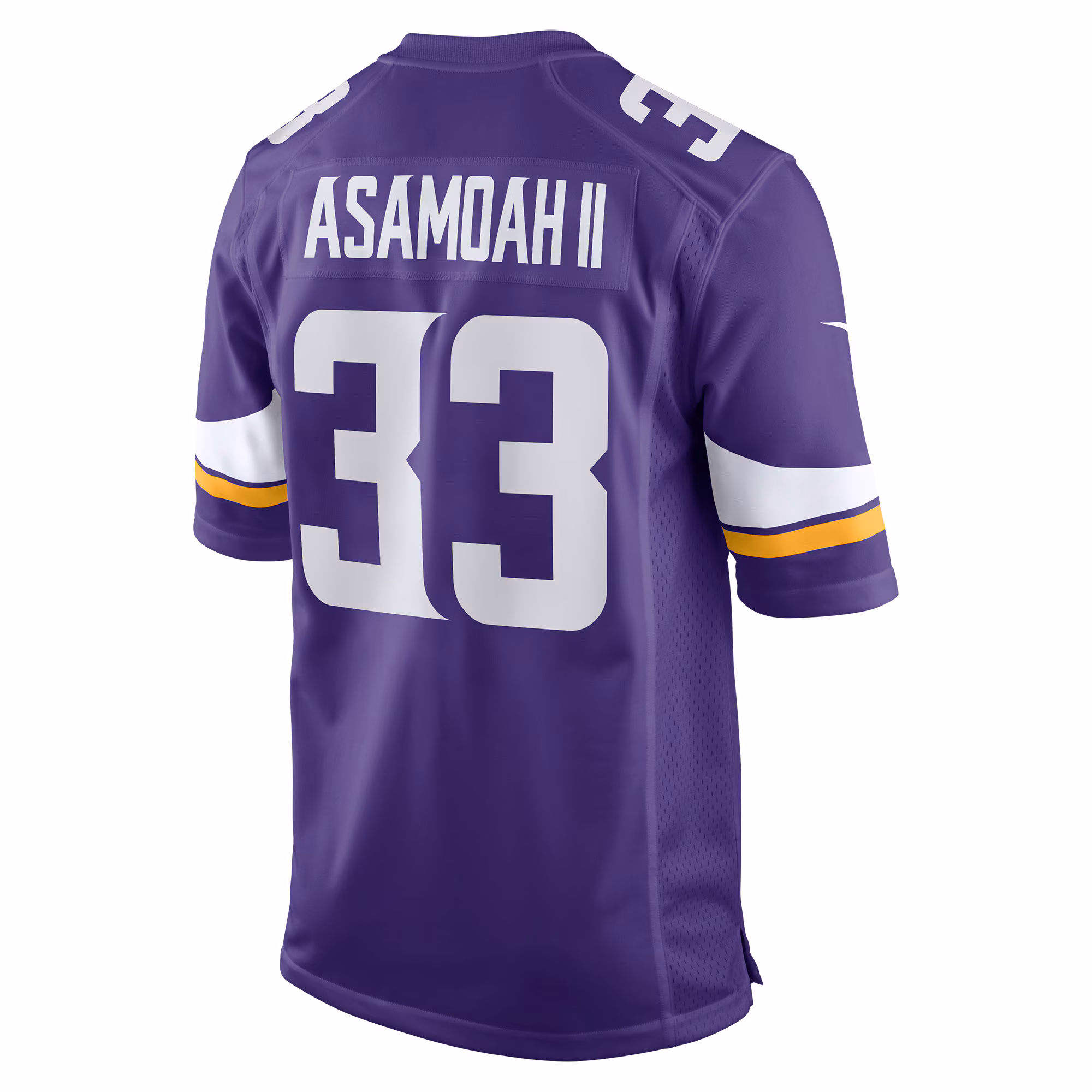 Brian Asamoah Minnesota Vikings Player Game Jersey - Purple