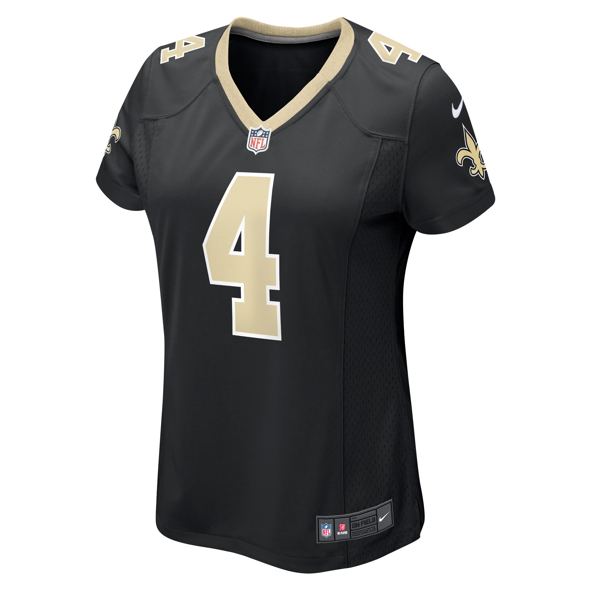 Derek Carr New Orleans Saints Women's Game Jersey - Black