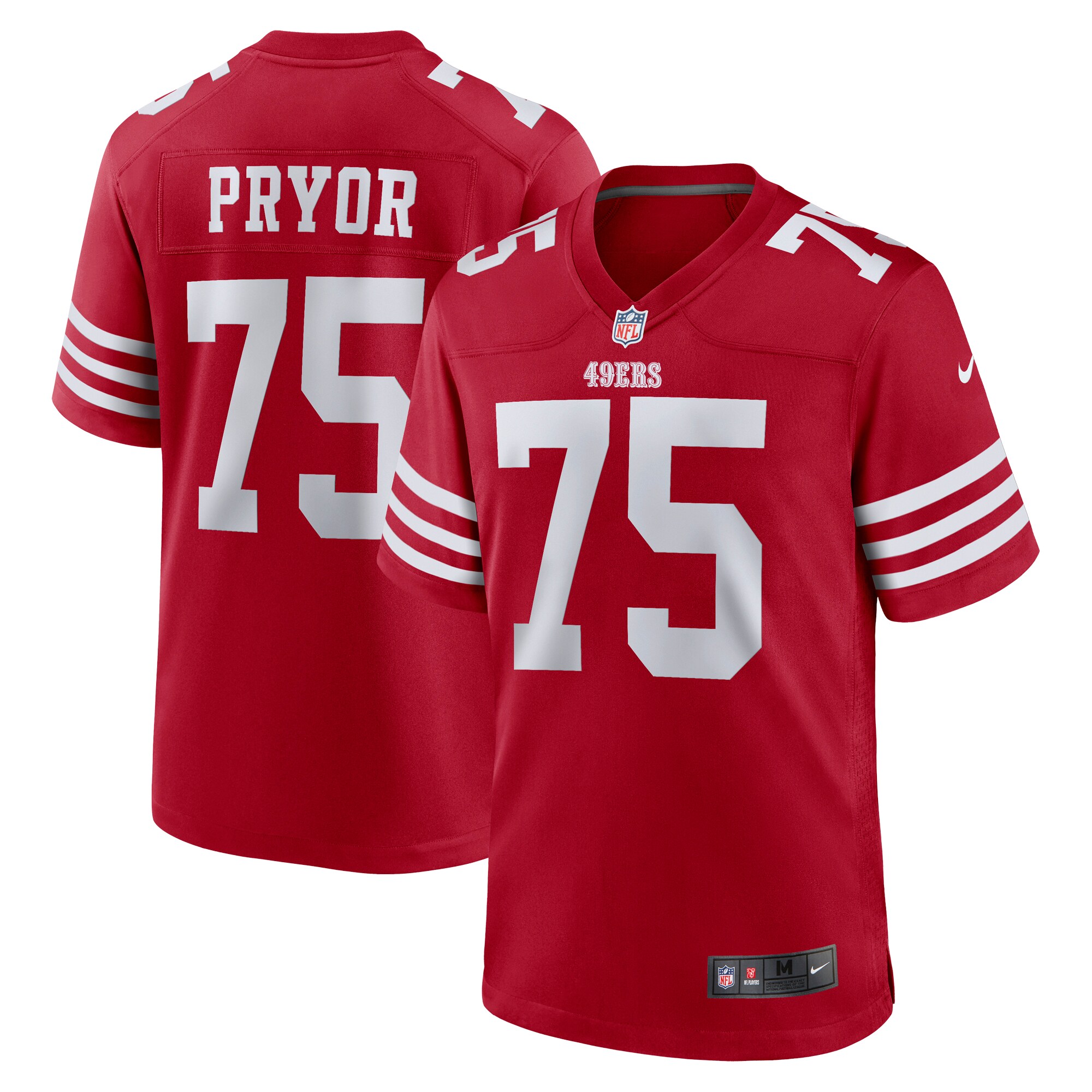 Matt Pryor San Francisco 49ers  Game Jersey - Scarlet