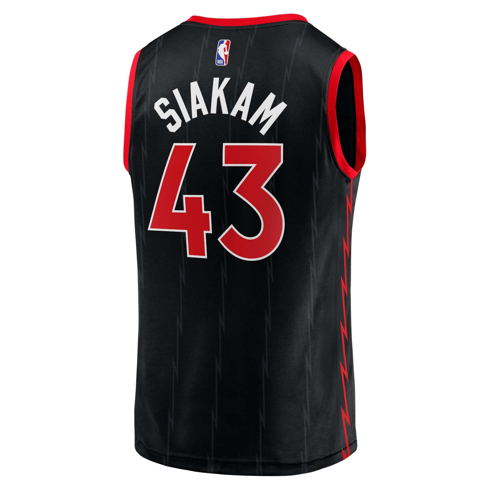 Pascal Siakam Toronto Raptors  2020/21 Fast Break Replica Jersey Black - Statement Edition