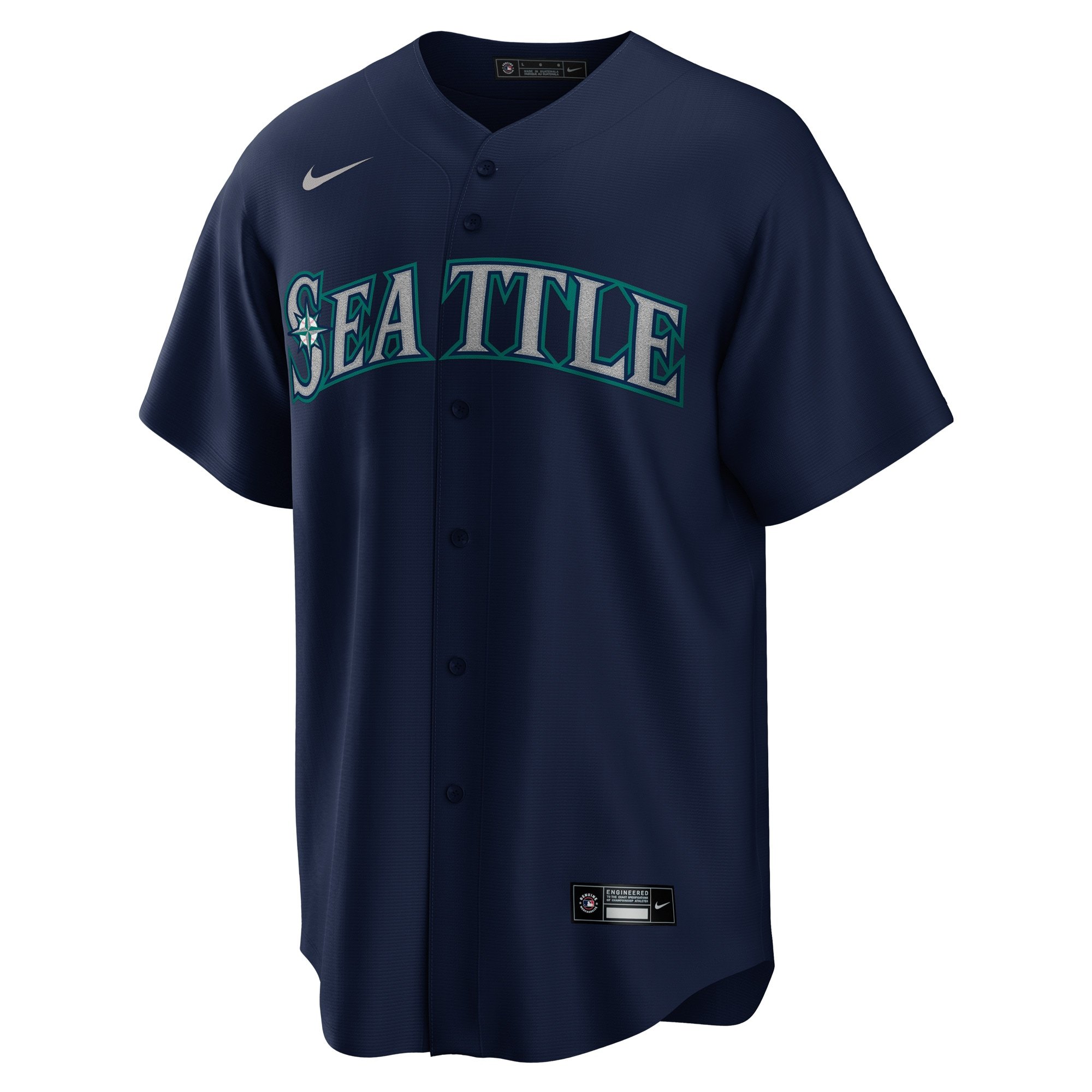 Men's Seattle Mariners Julio Rodriguez  Navy Official Replica Player Jersey