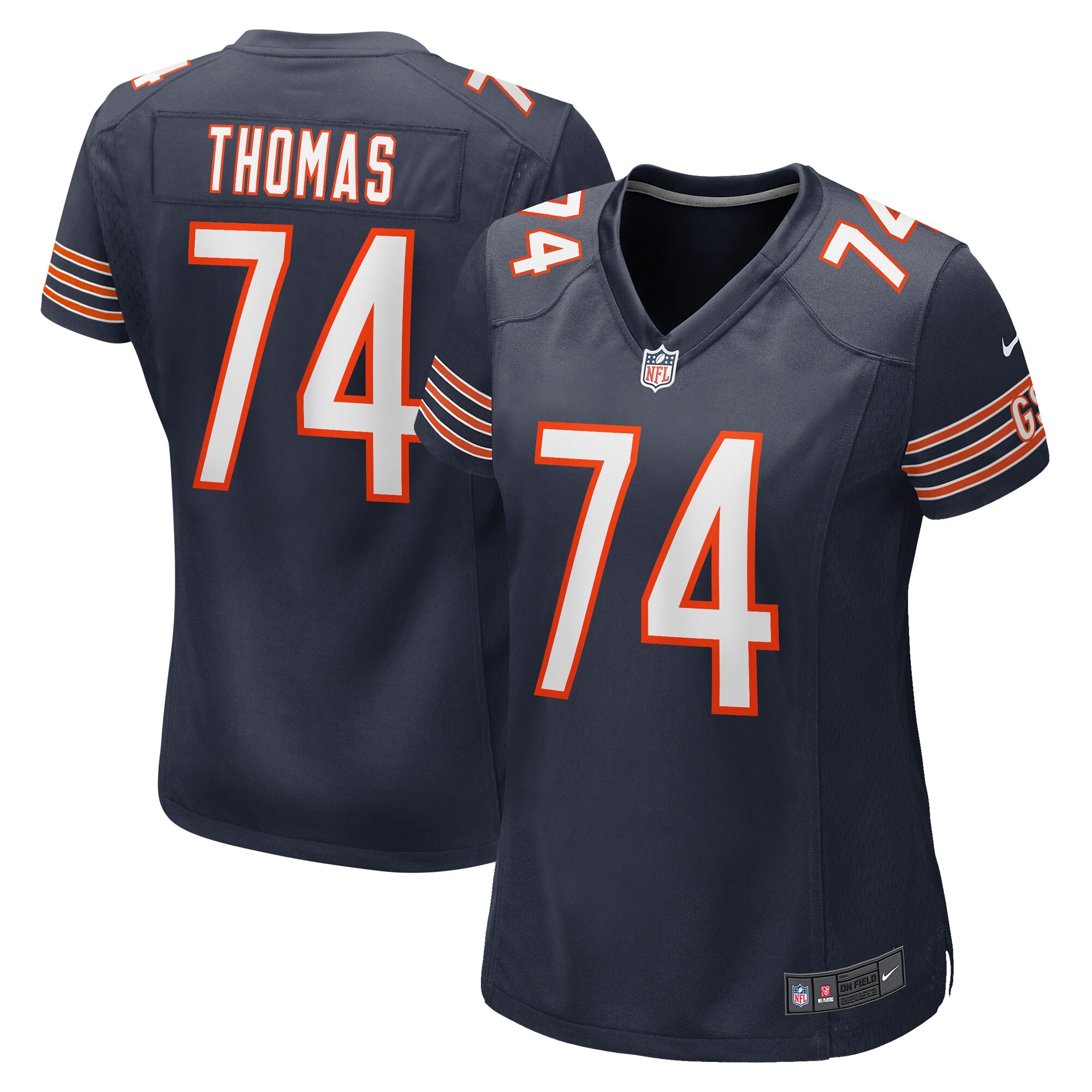 Zachary Thomas Chicago Bears  Women's Game Player Jersey - Navy