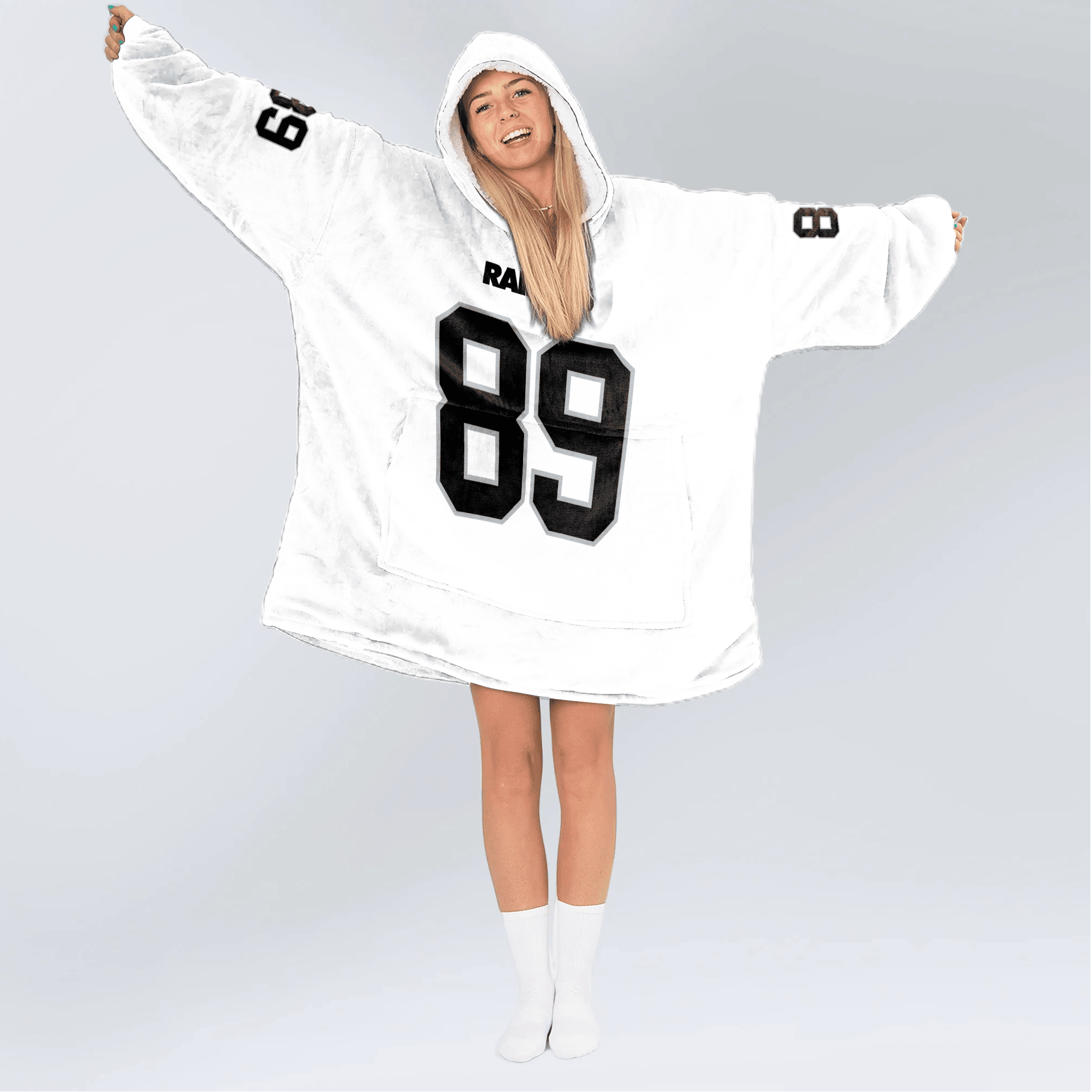 Adult B.B 89 Las Vegas Football Unisex Blanket Hoodie