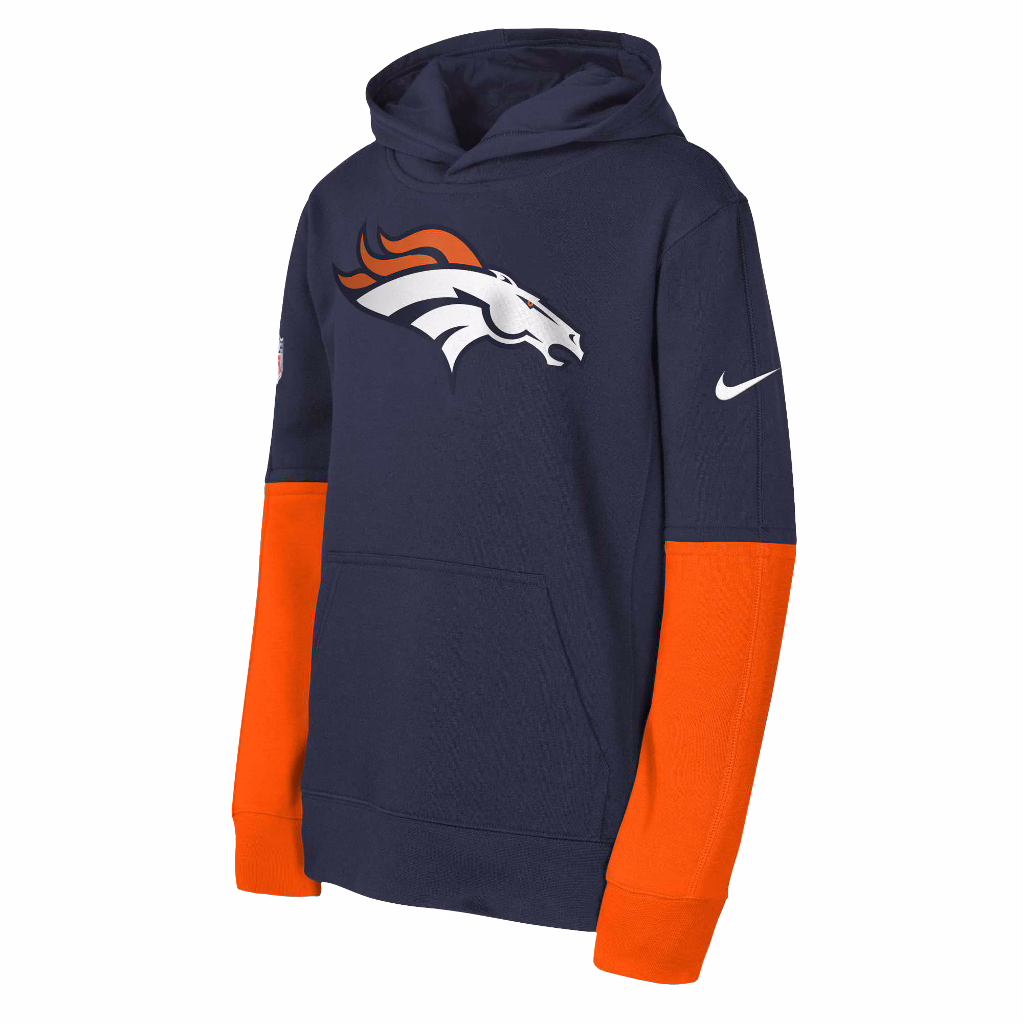 Denver Broncos Youth  Team Issue Club Pullover Hoodie - Navy