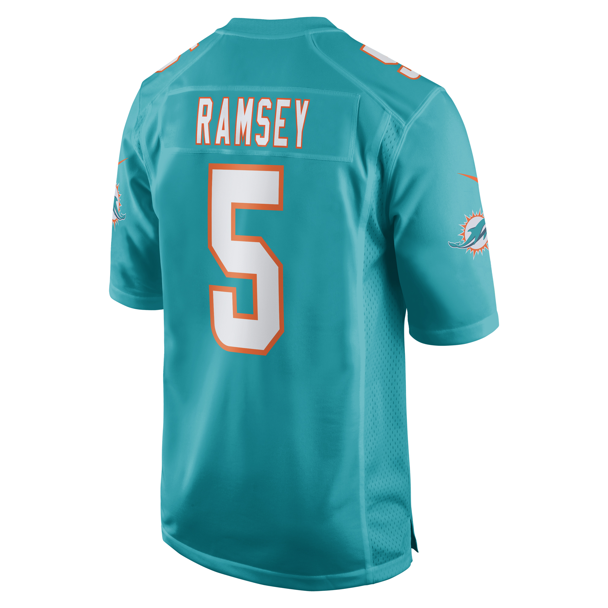 Jalen Ramsey Miami Dolphins  Team Color Game Jersey - Aqua
