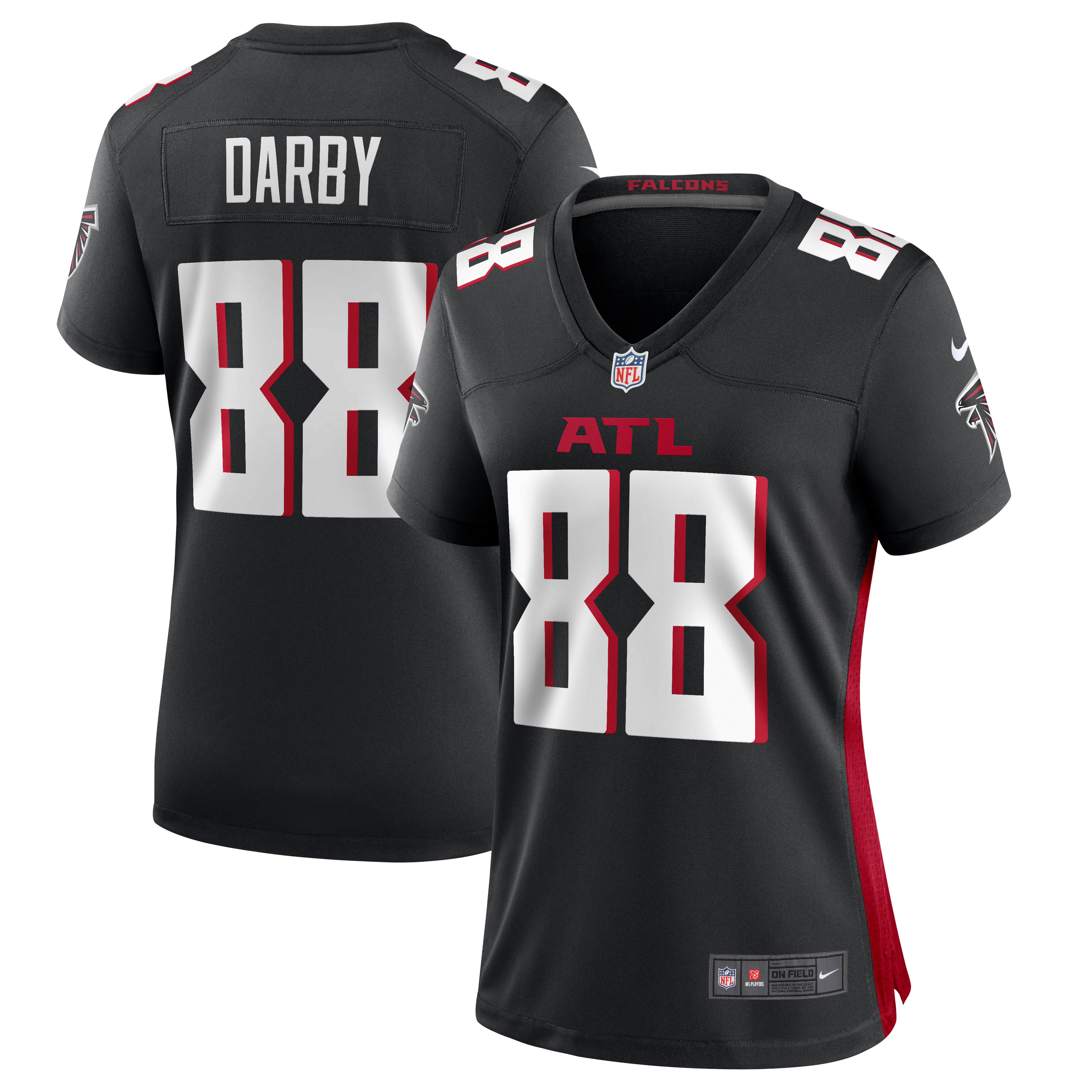 Frank Darby Atlanta Falcons  Women's Game Jersey - Black