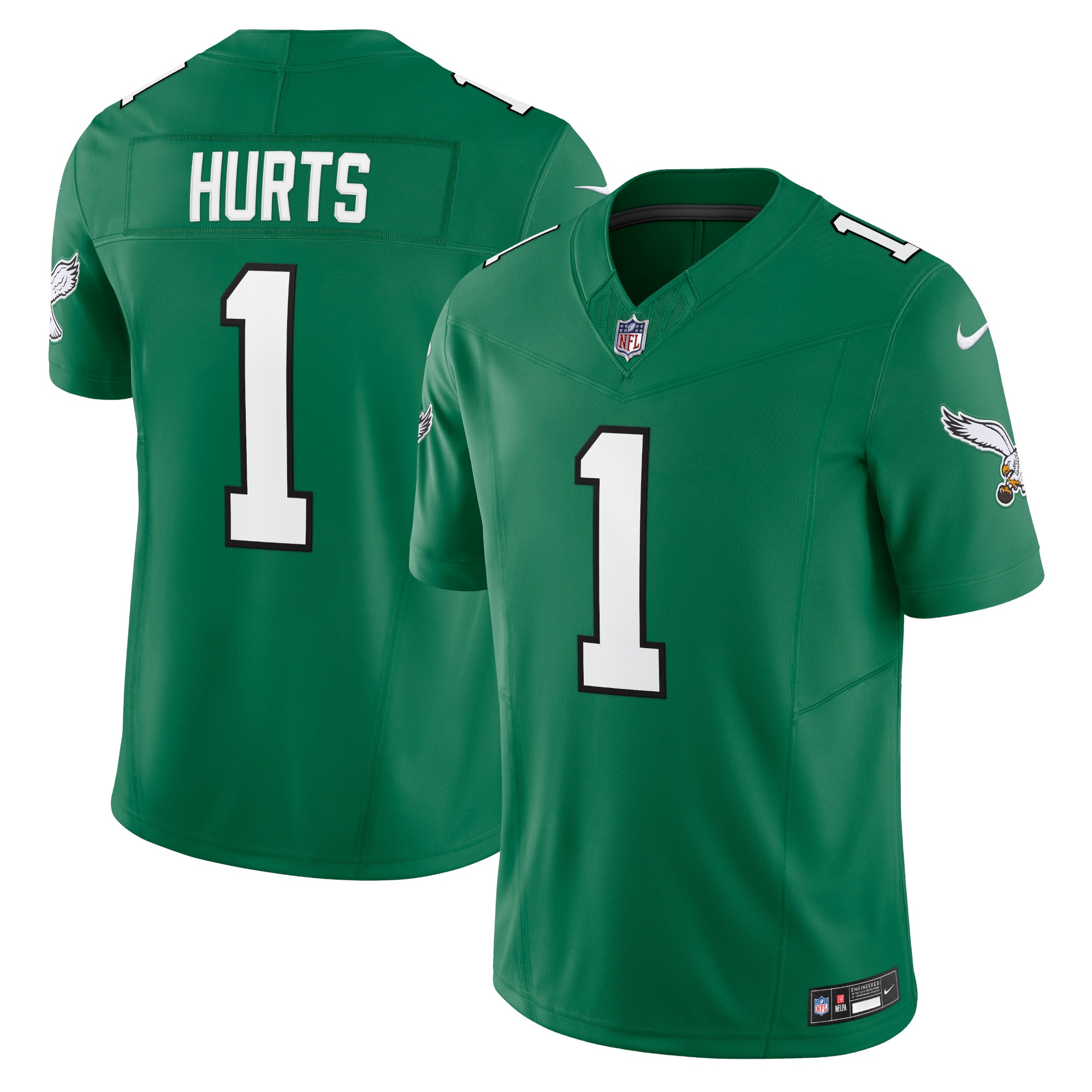 Jalen Hurts Philadelphia Eagles  Alternate Vapor F.U.S.E. Limited Jersey - Kelly Green