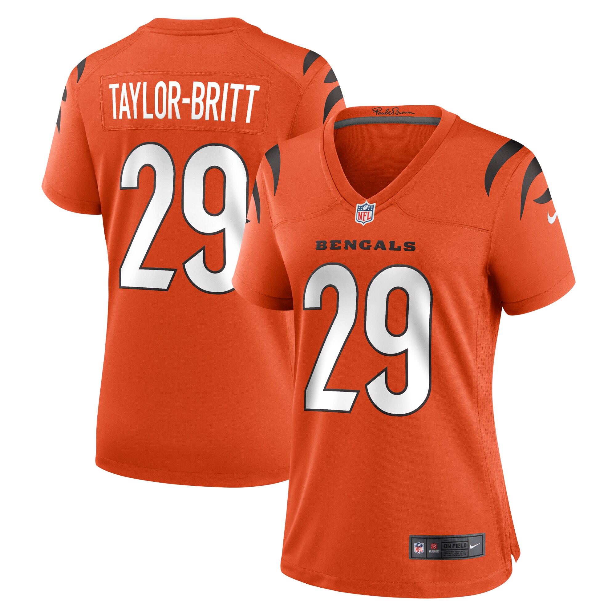 Cam Taylor-Britt Cincinnati Bengals Women's Alternate Game Jersey -  Orange