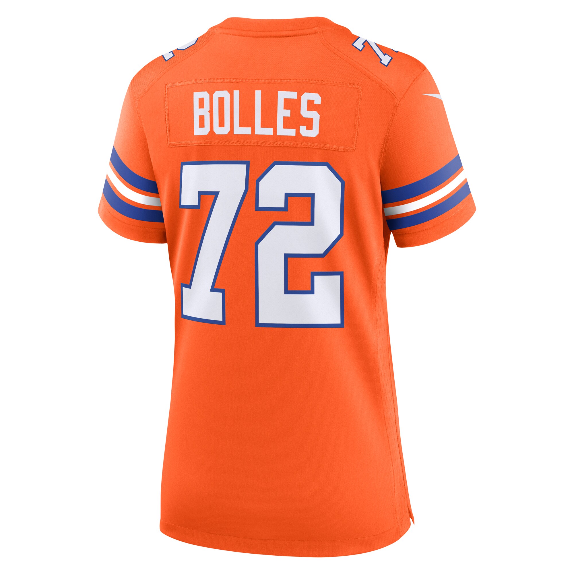 Garrett Bolles Denver Broncos Women's Mile High Collection 1977 Throwback Player Game Jersey - Orange