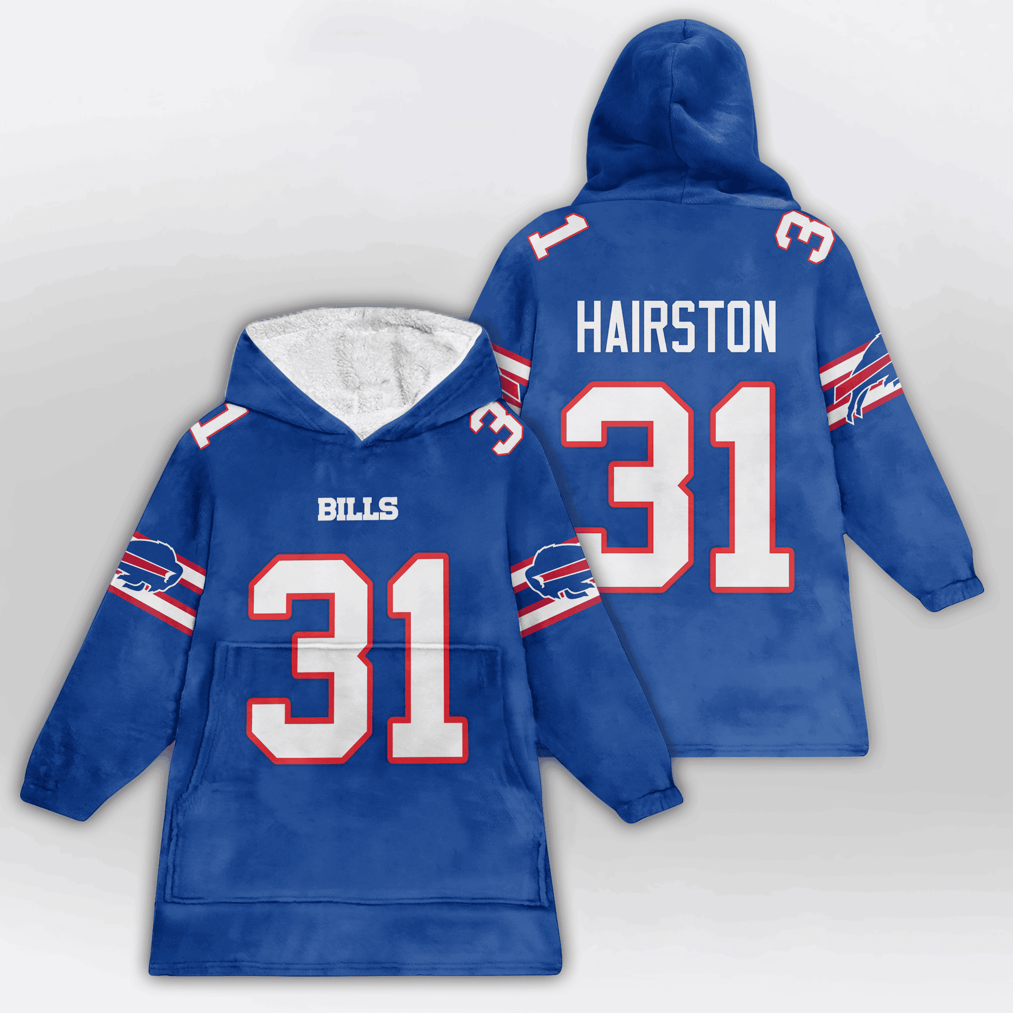 Kid 31 Buffalo Football Unisex Blanket Hoodie